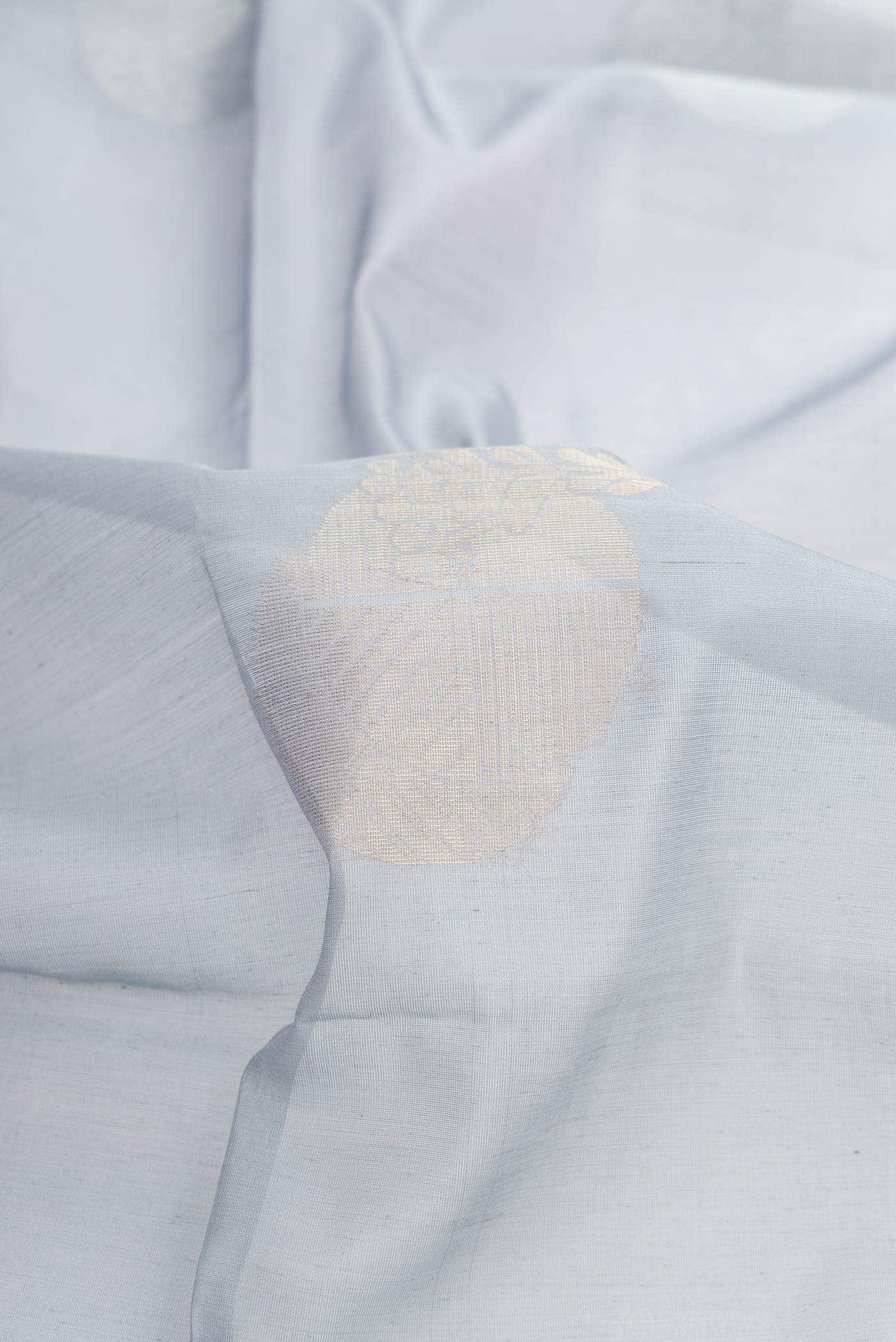 Grey Dual Tone Silk Cotton Saree