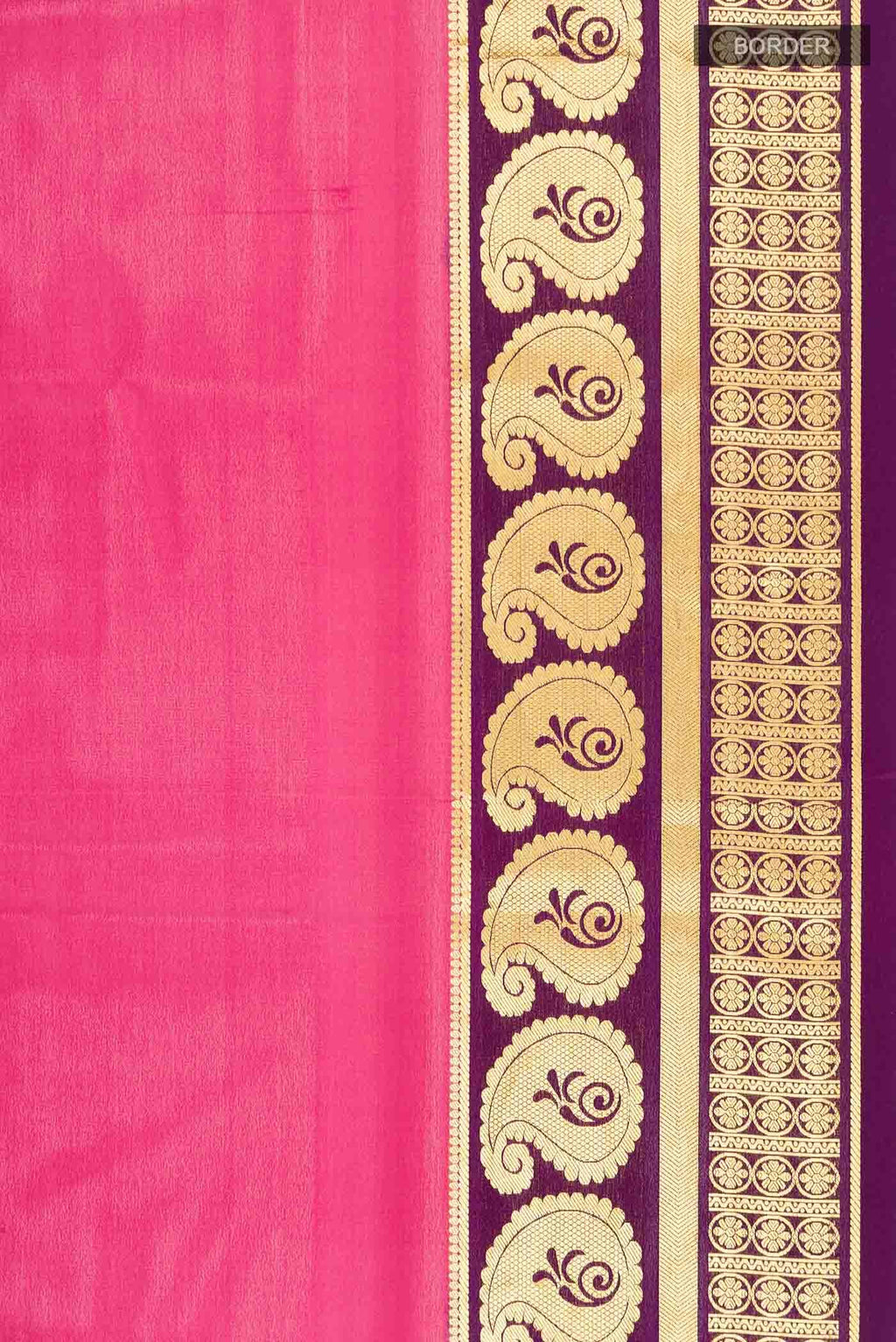 Pink Mysore Crepe Saree