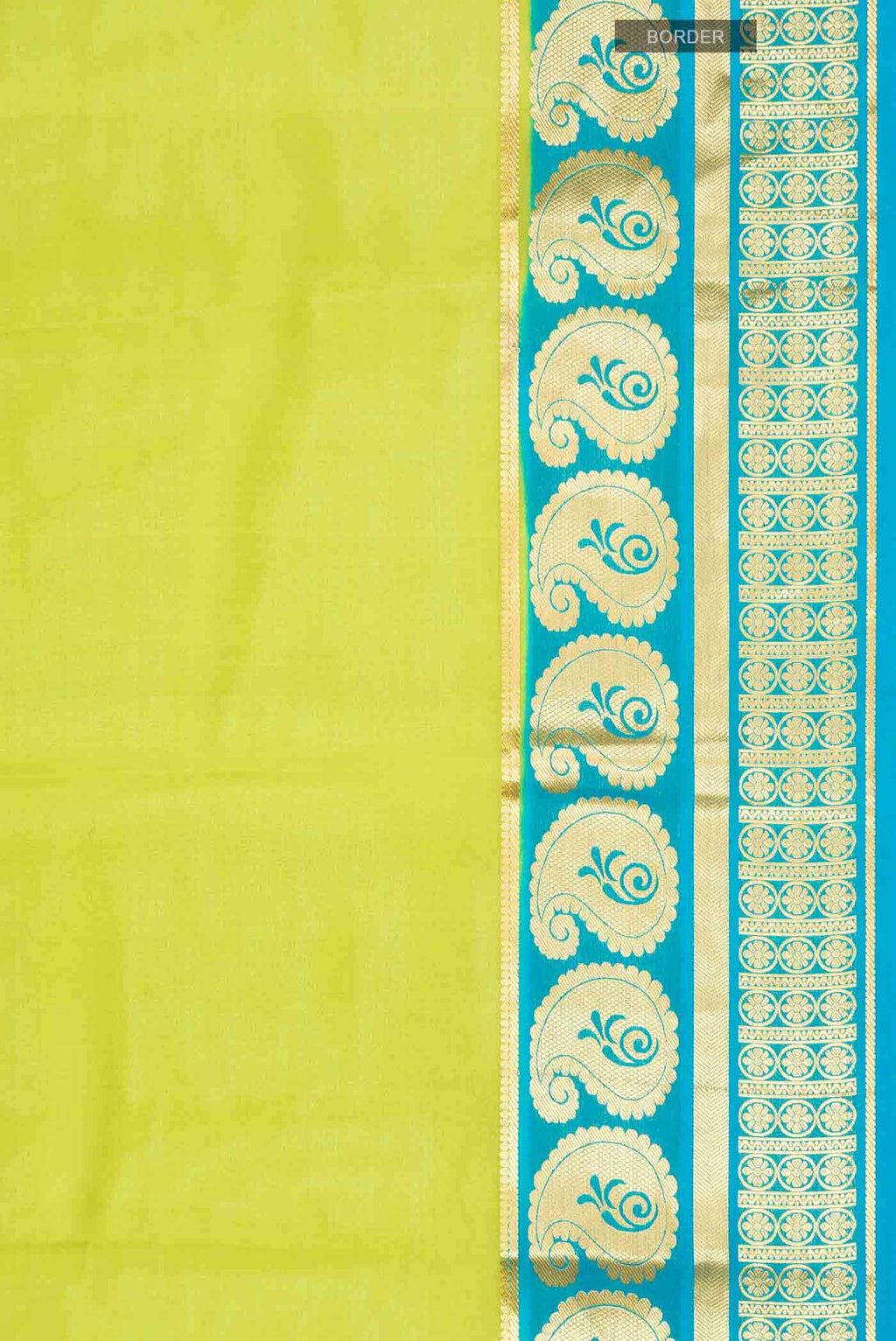 Green Mysore Crepe Saree