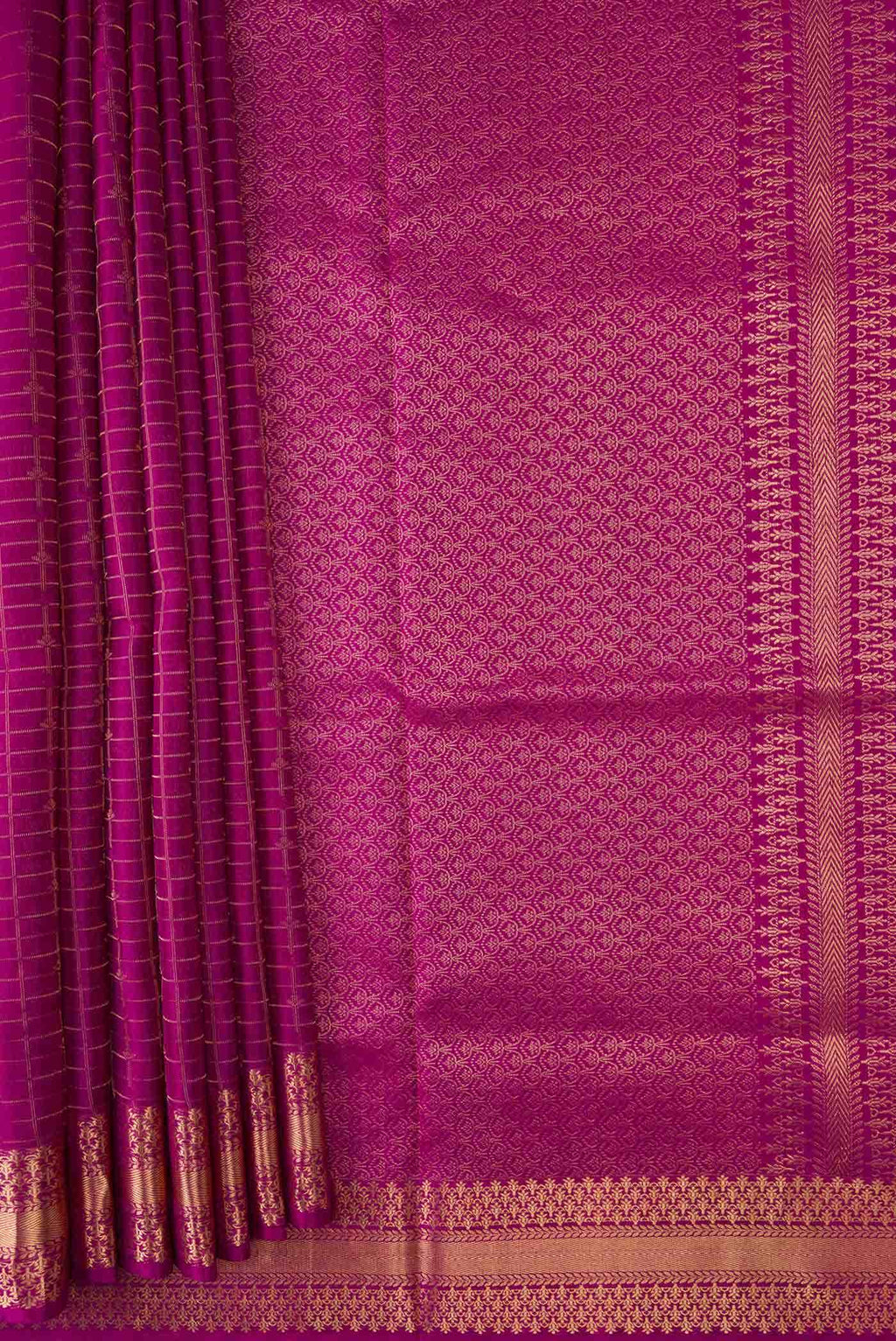 Purple Dual Tone Soft Silk Saree