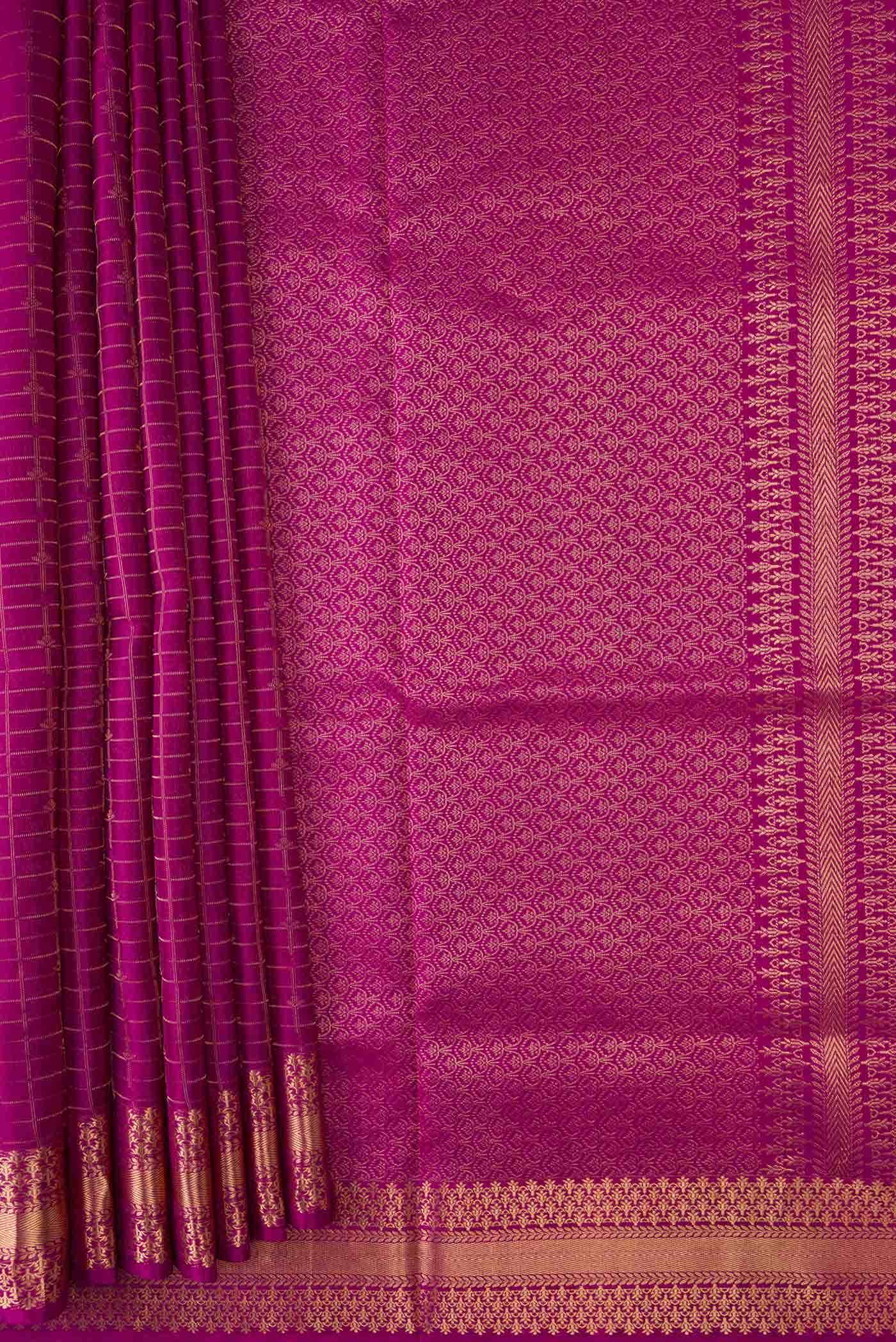 Purple Dual Tone Soft Silk Saree