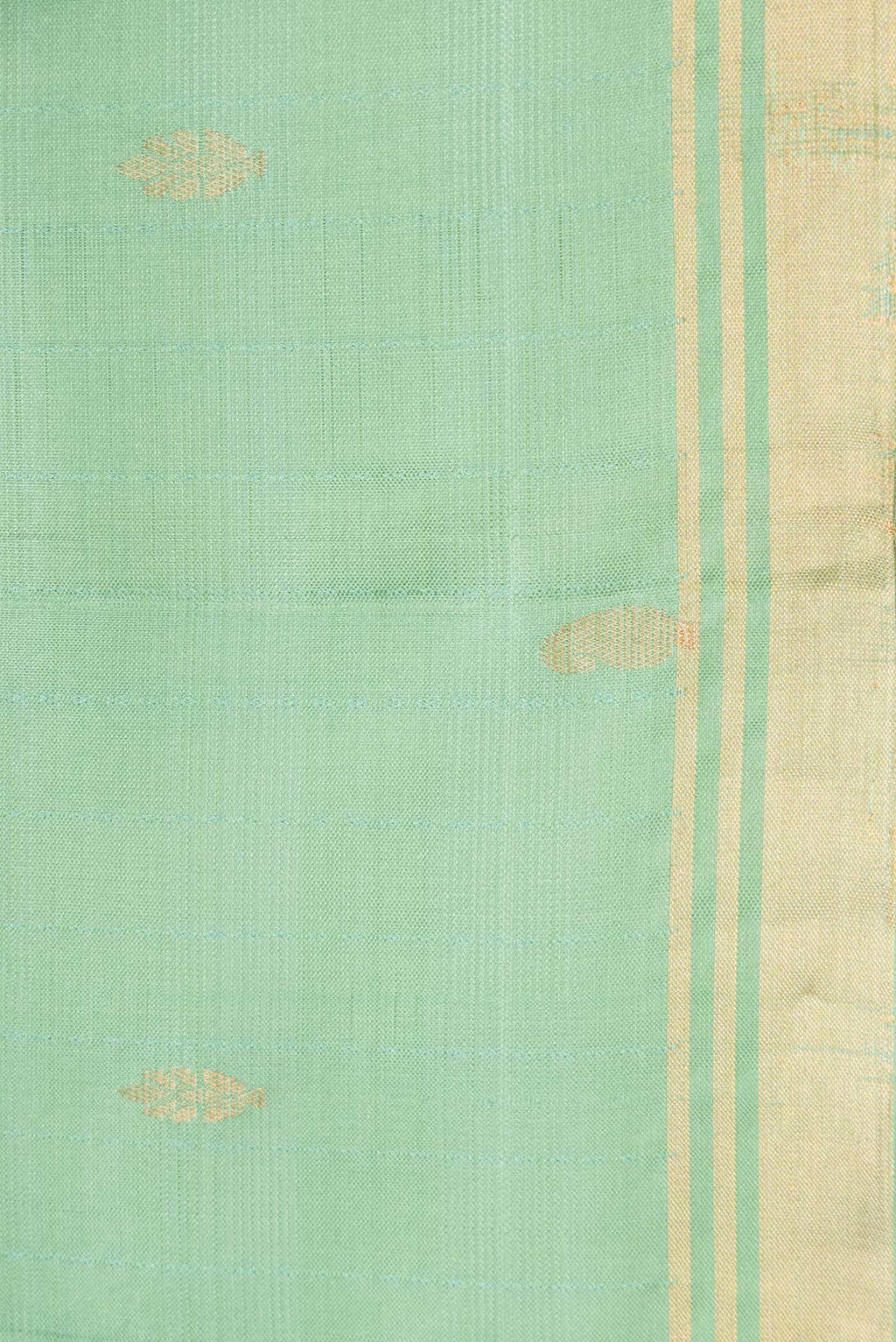 Green Dual Tone Soft Silk Saree