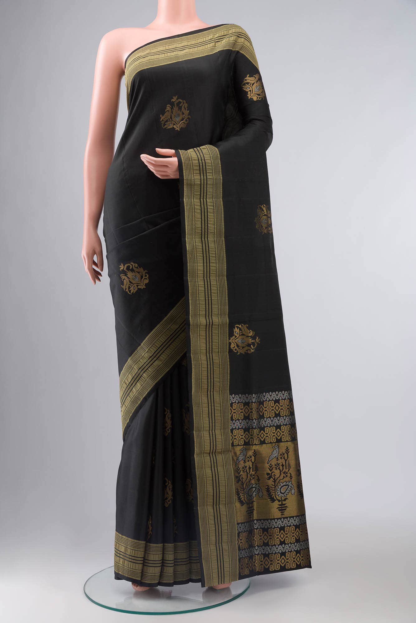 Black Soft Silk Saree