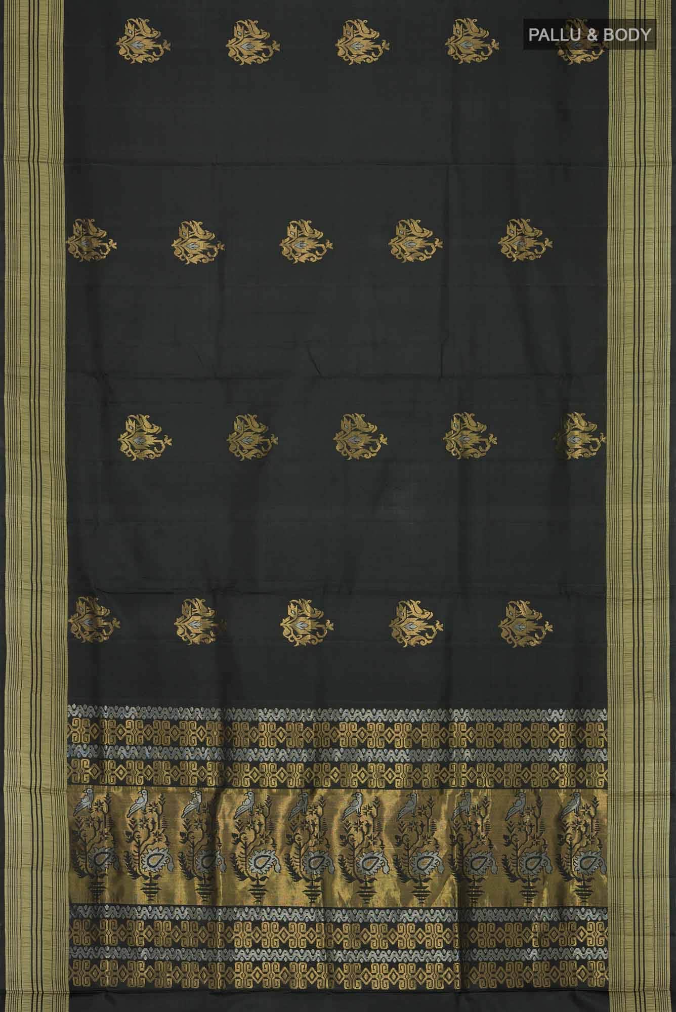 Black Soft Silk Saree