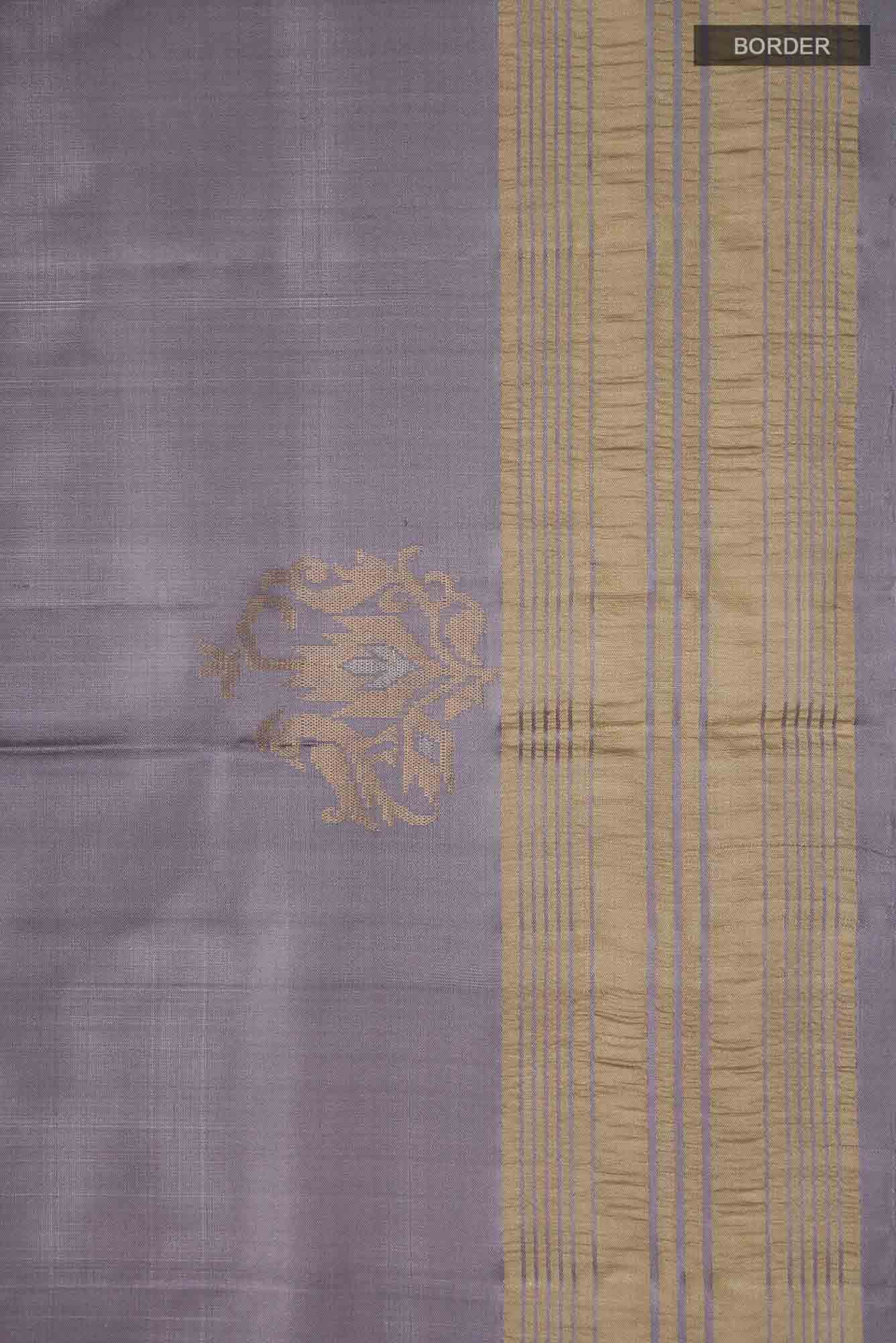 Grey Soft Silk Saree