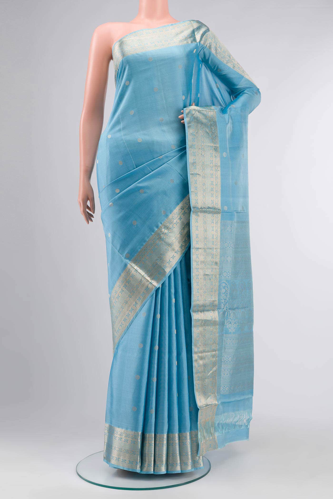 Blue Soft Silk Saree