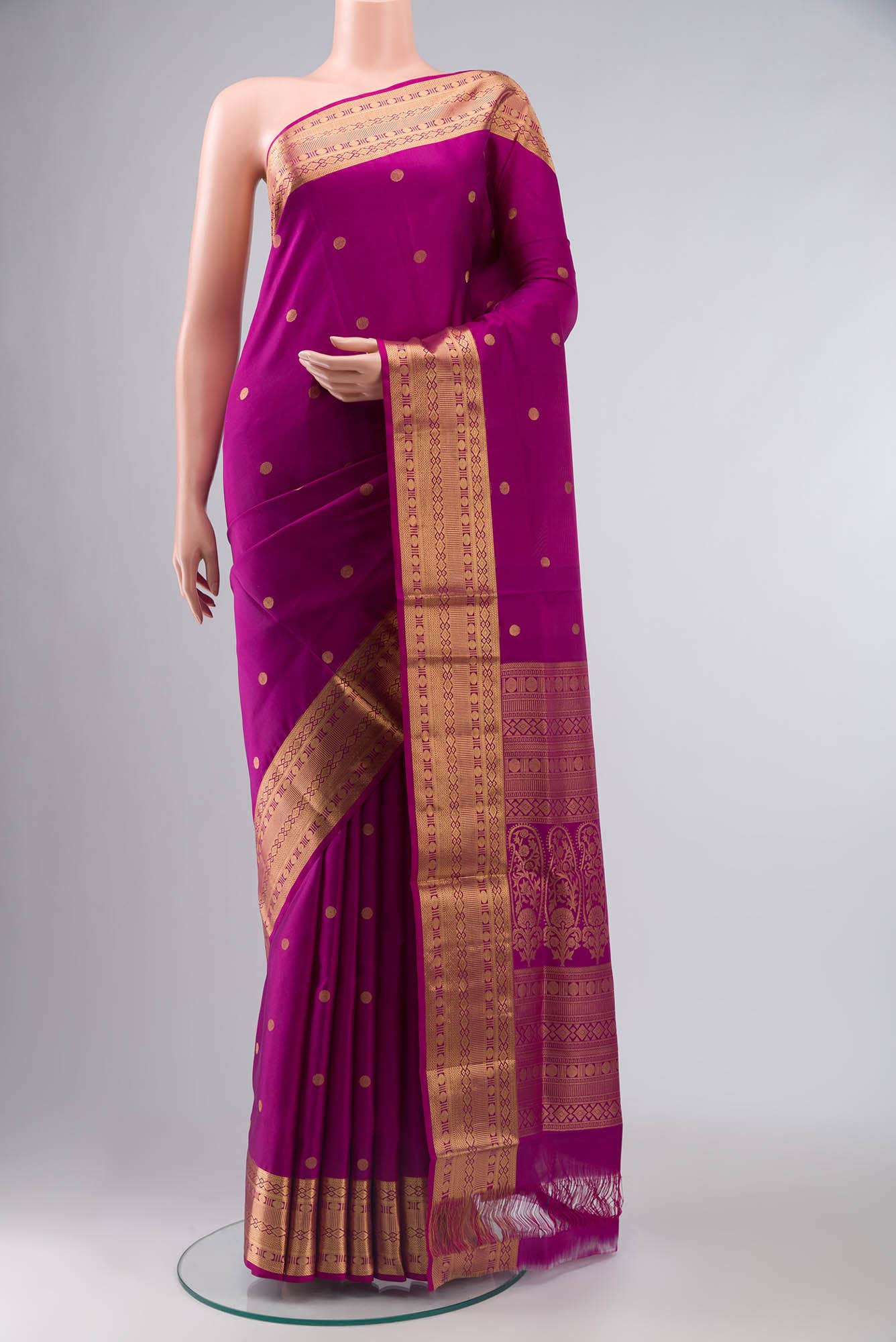Magenta Soft Silk Saree