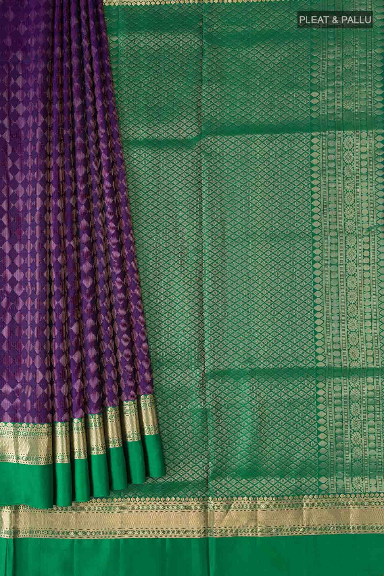 Purple Soft Silk Saree