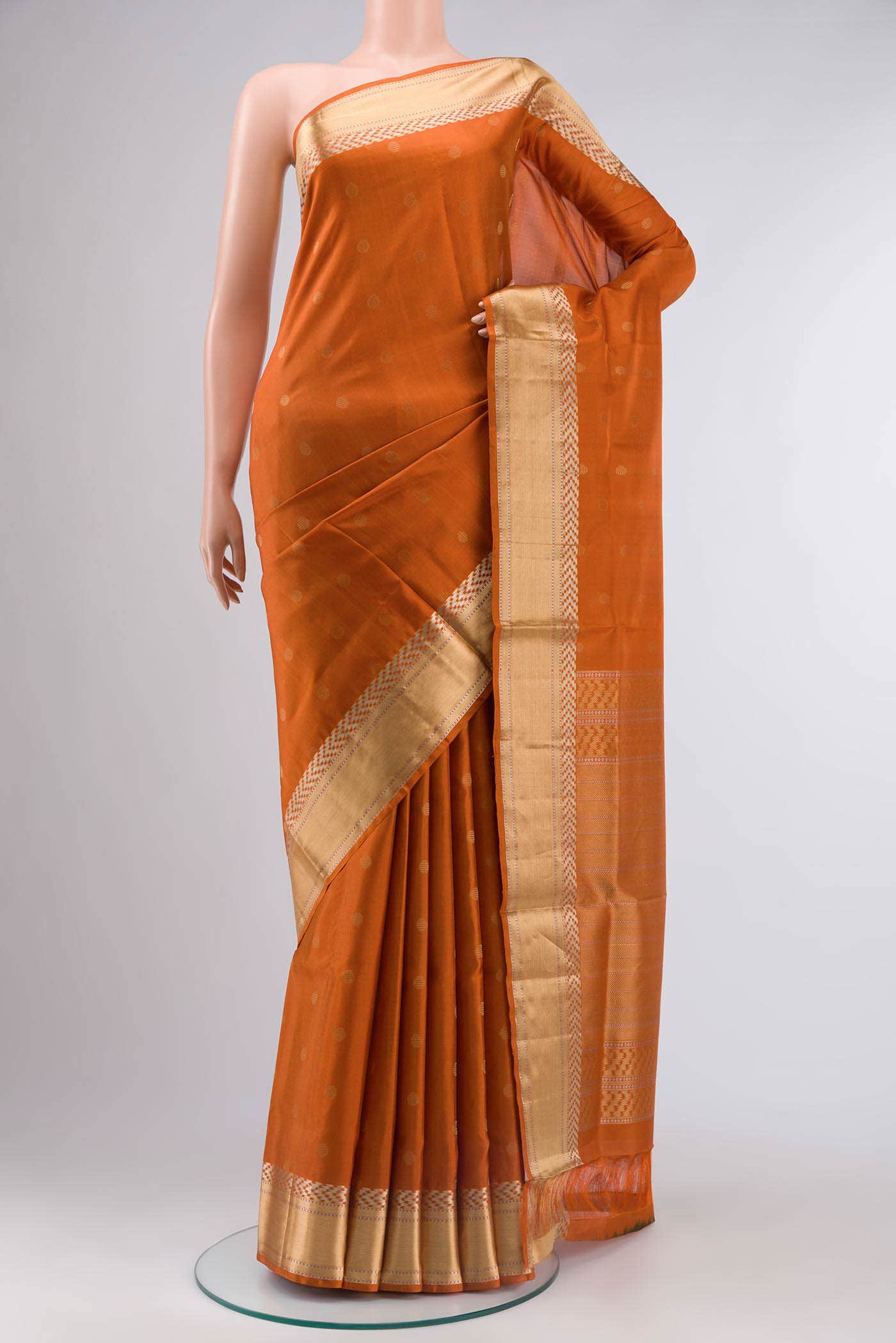 Orange Soft Silk Saree