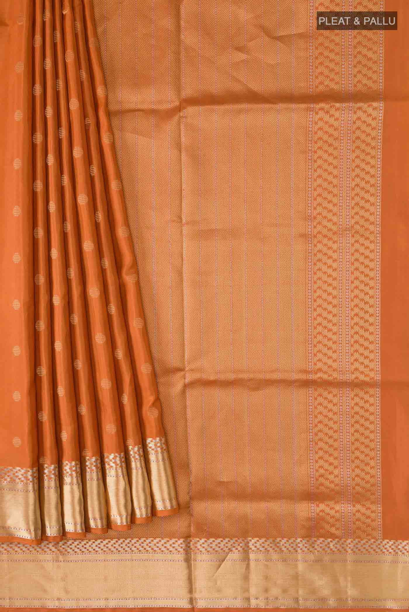 Orange Soft Silk Saree