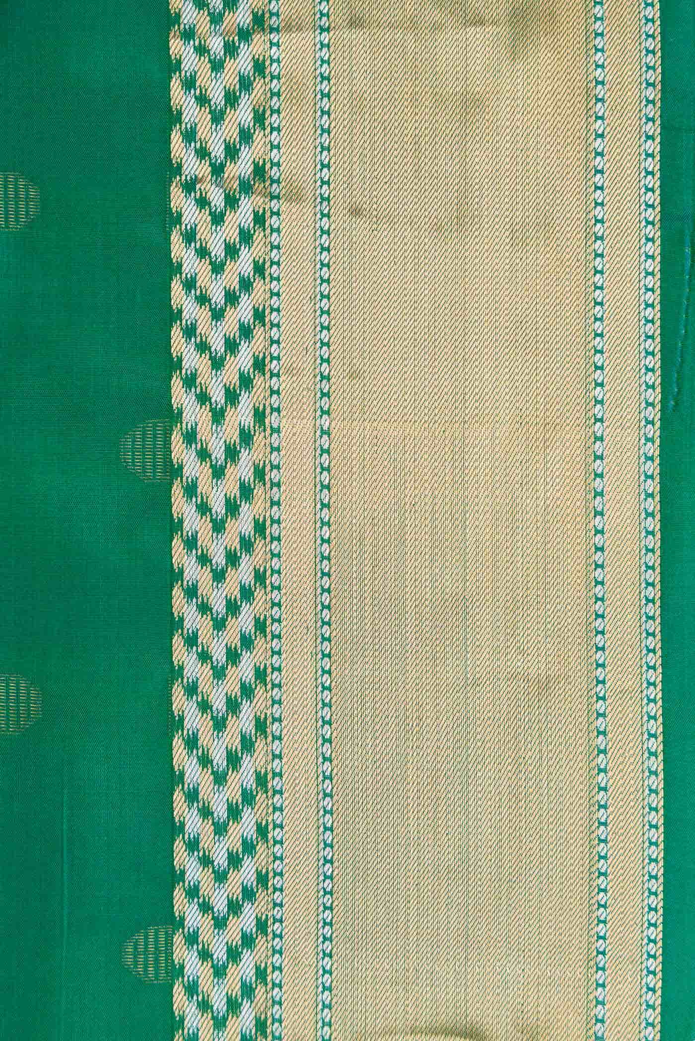 Green Dual Tone Soft Silk Saree