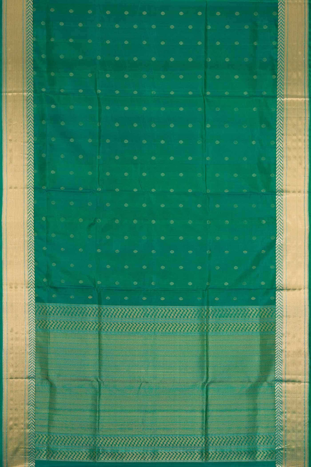 Green Dual Tone Soft Silk Saree