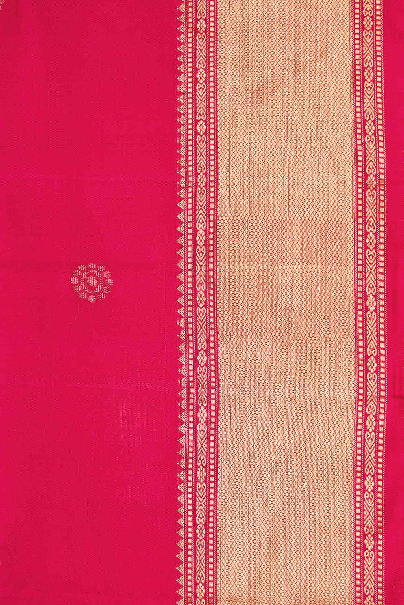 Dark Pink Dual Tone Soft Silk Saree