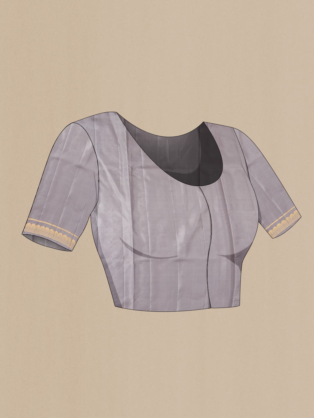 Grey Soft Silk Saree