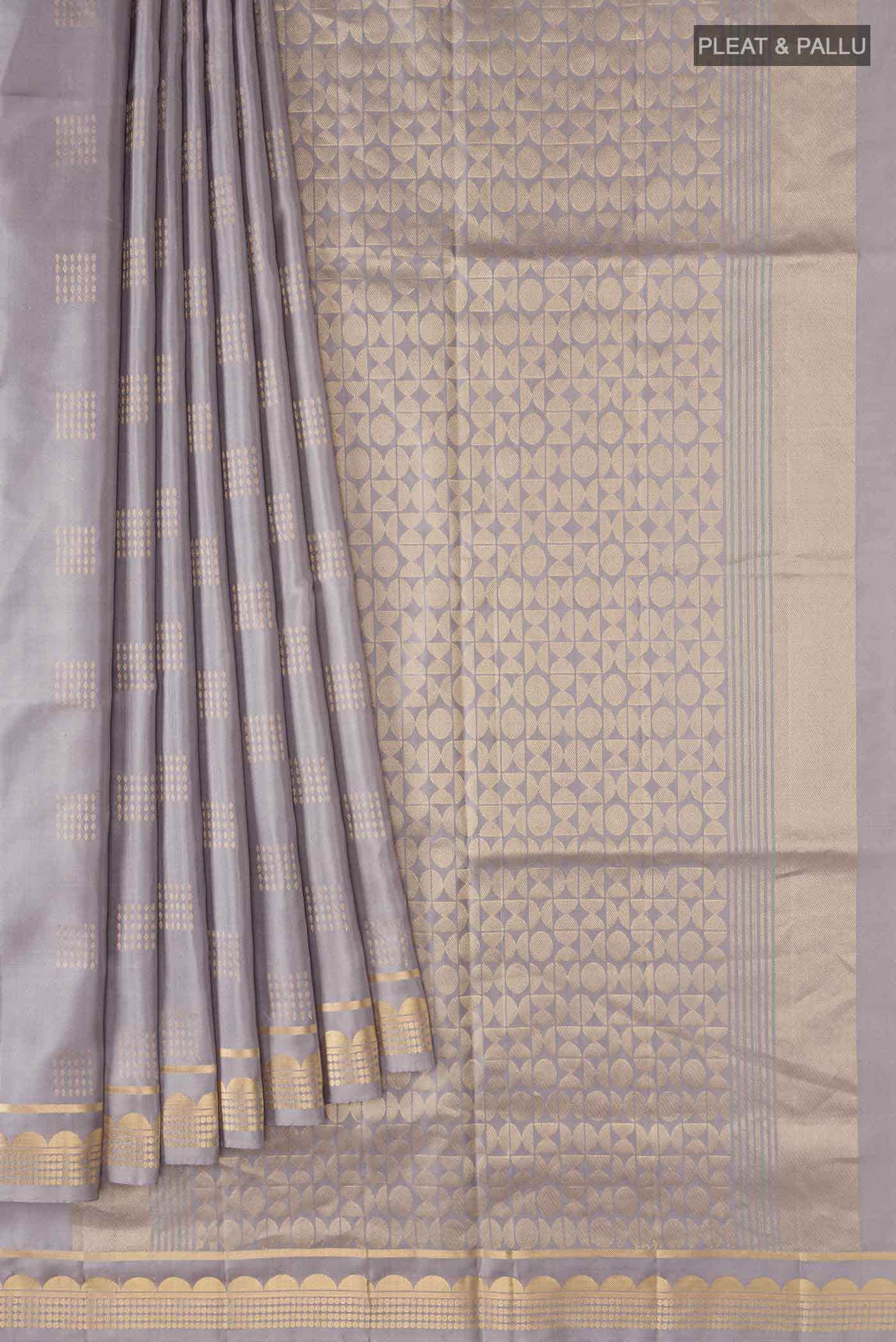 Grey Soft Silk Saree