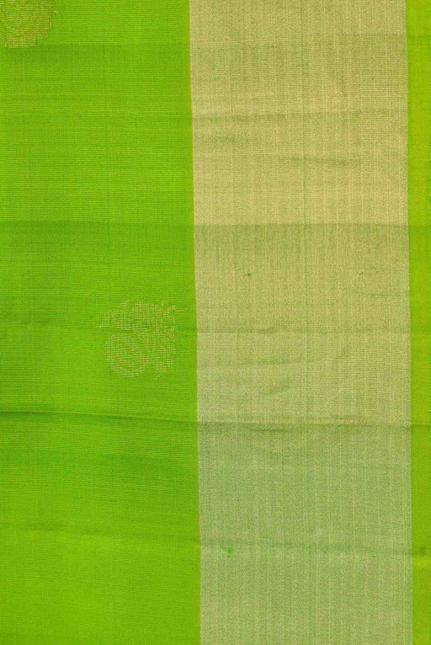 Green Dual Tone Soft Silk Saree
