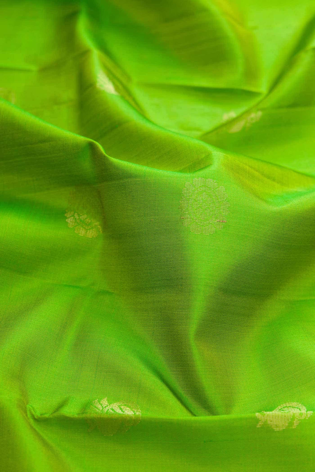 Green Dual Tone Soft Silk Saree