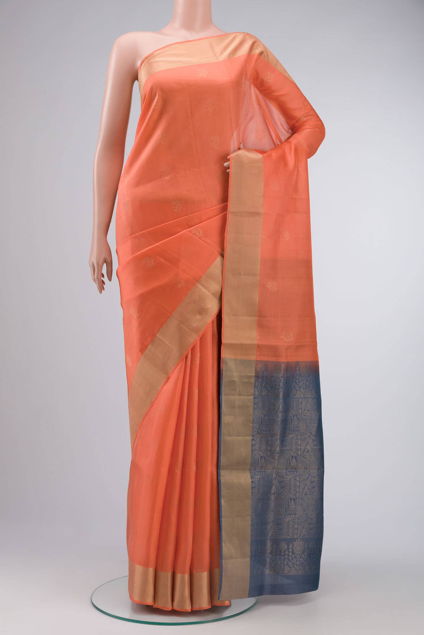 Orange Soft Silk Saree