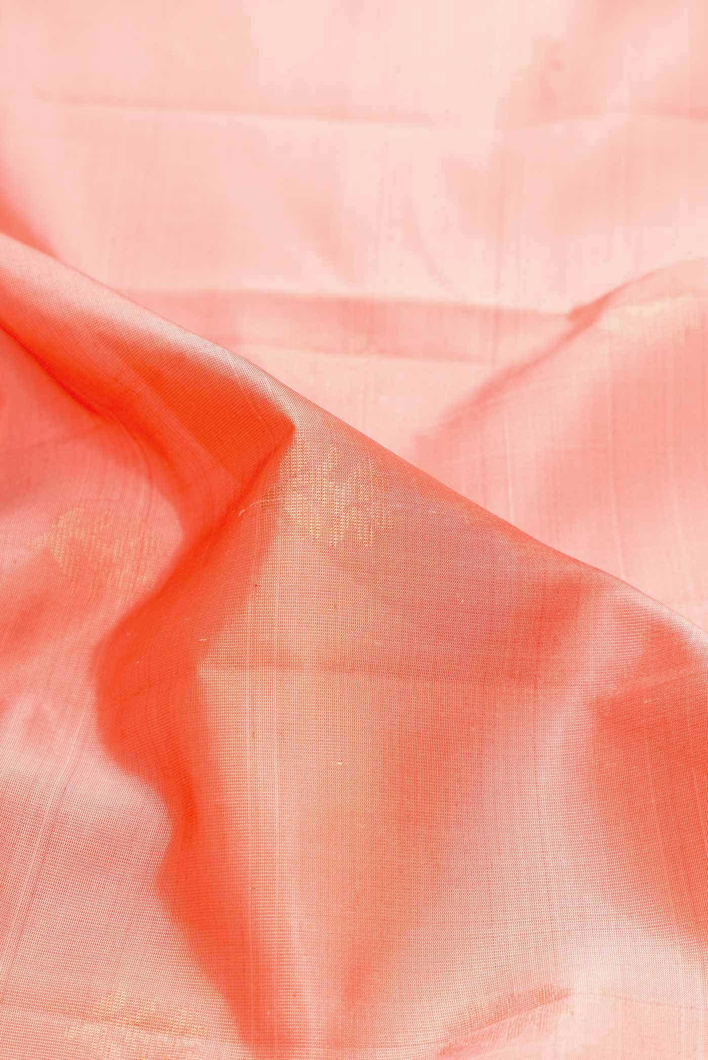 Peach Dual Tone Soft Silk Saree