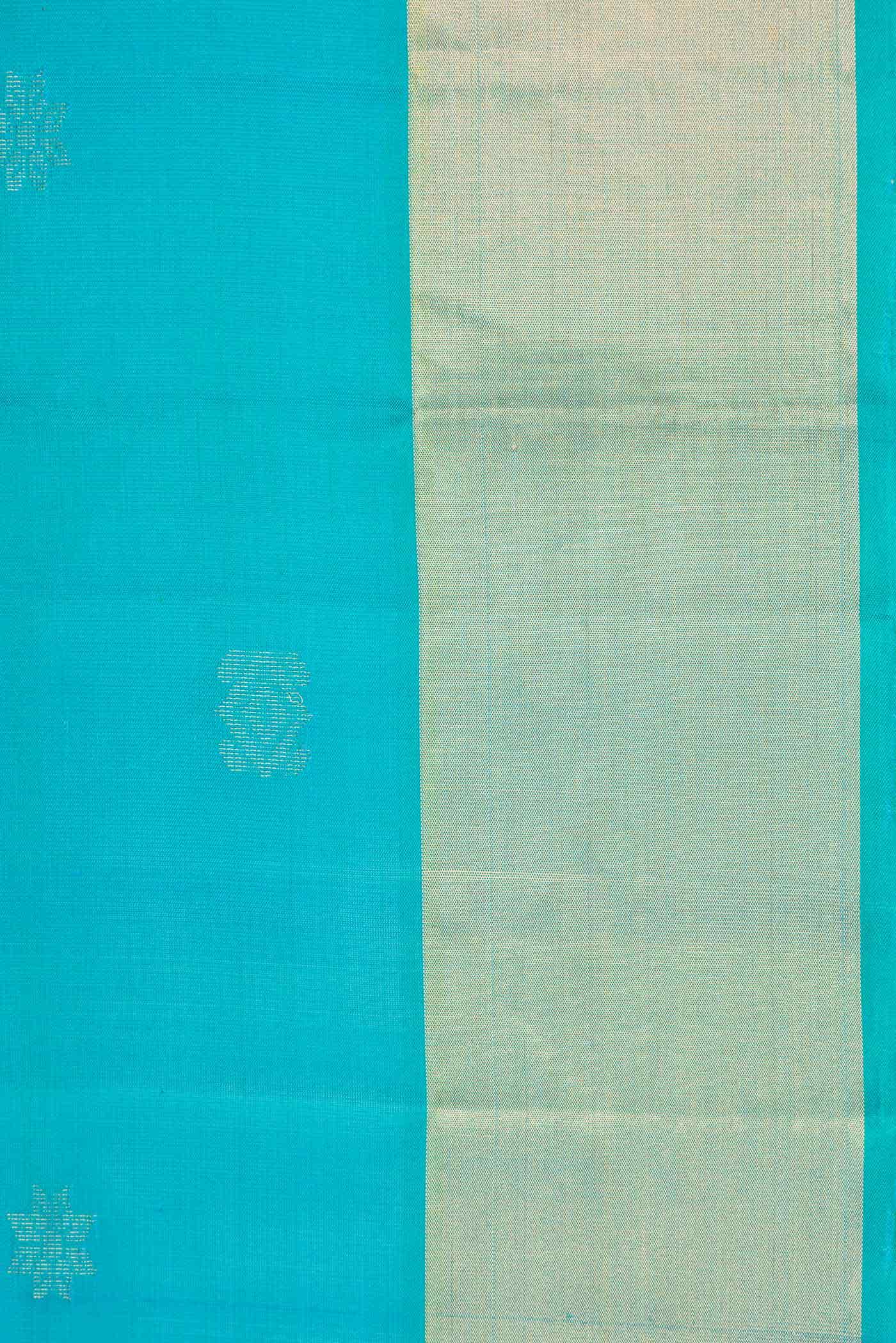 Green Dual Tone Soft Silk Saree