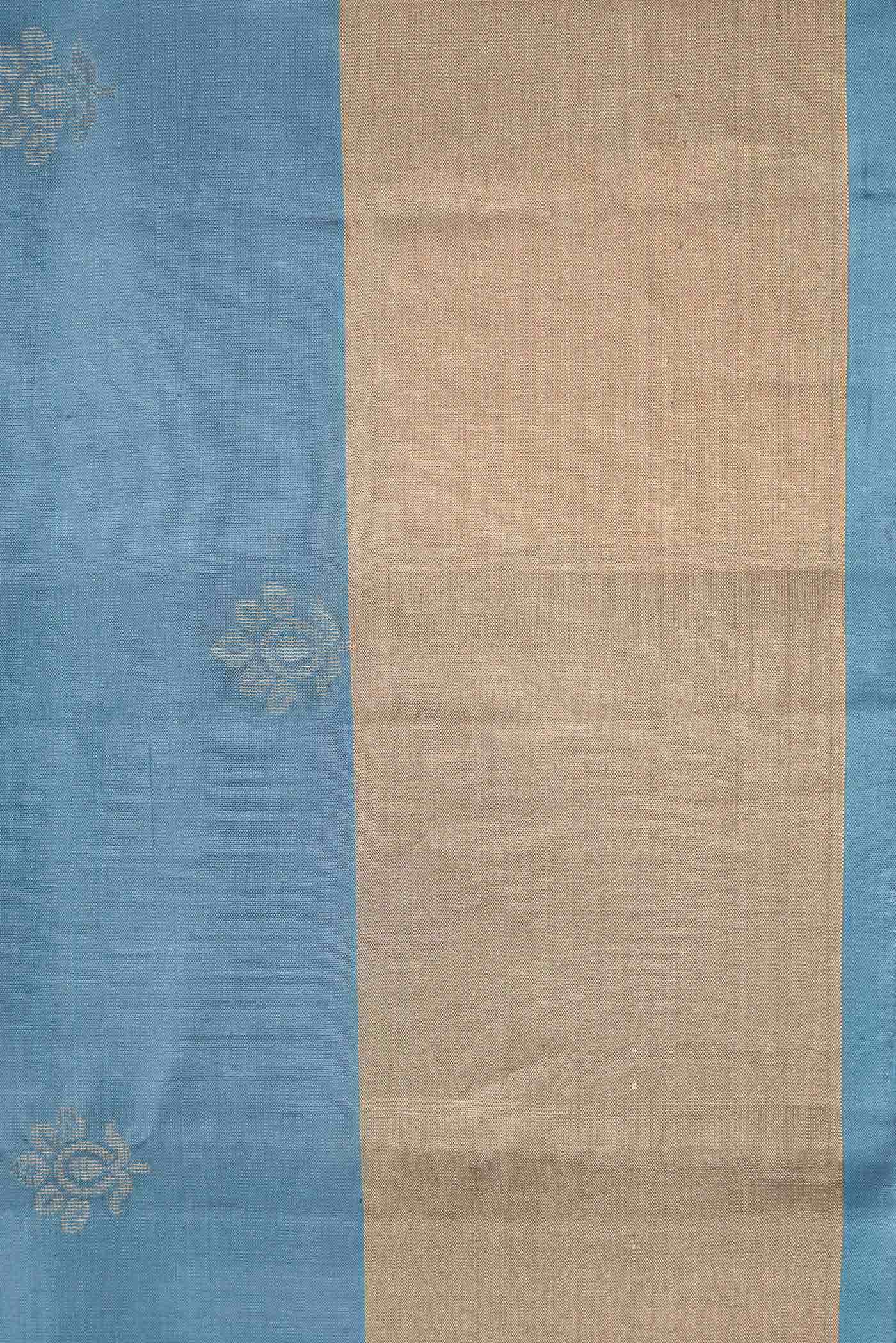 Grey Dual Tone Soft Silk Saree