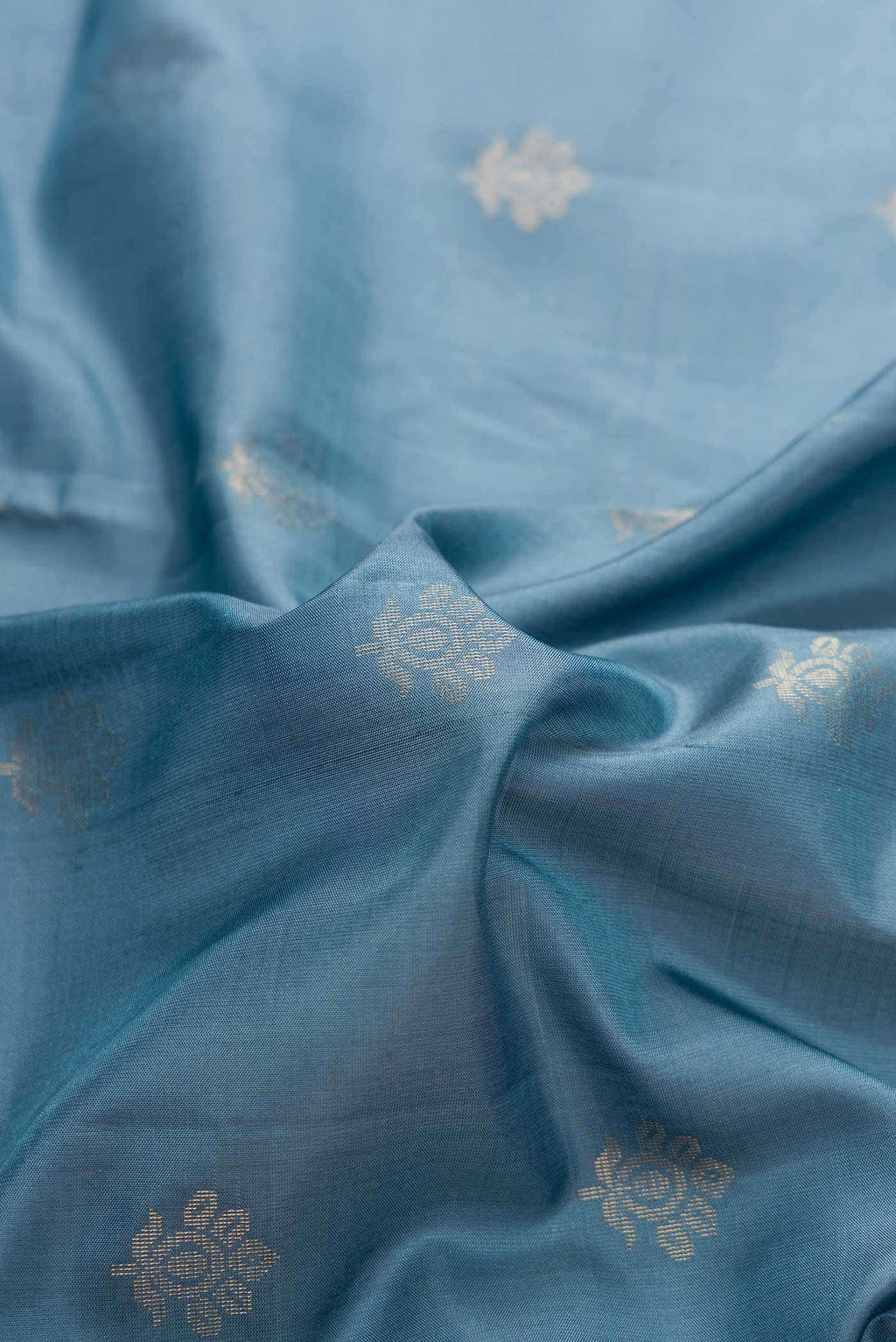 Grey Dual Tone Soft Silk Saree