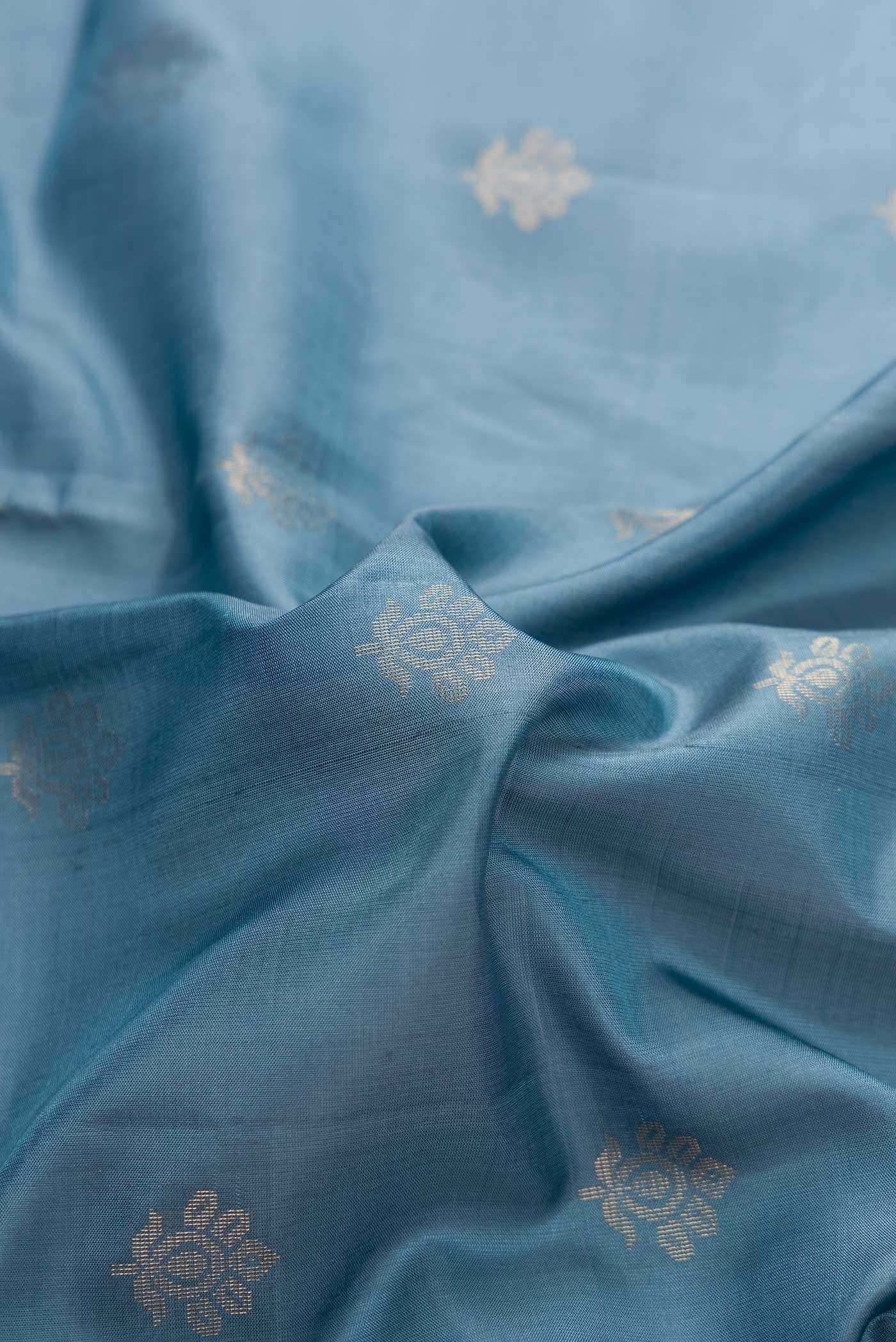 Grey Dual Tone Soft Silk Saree