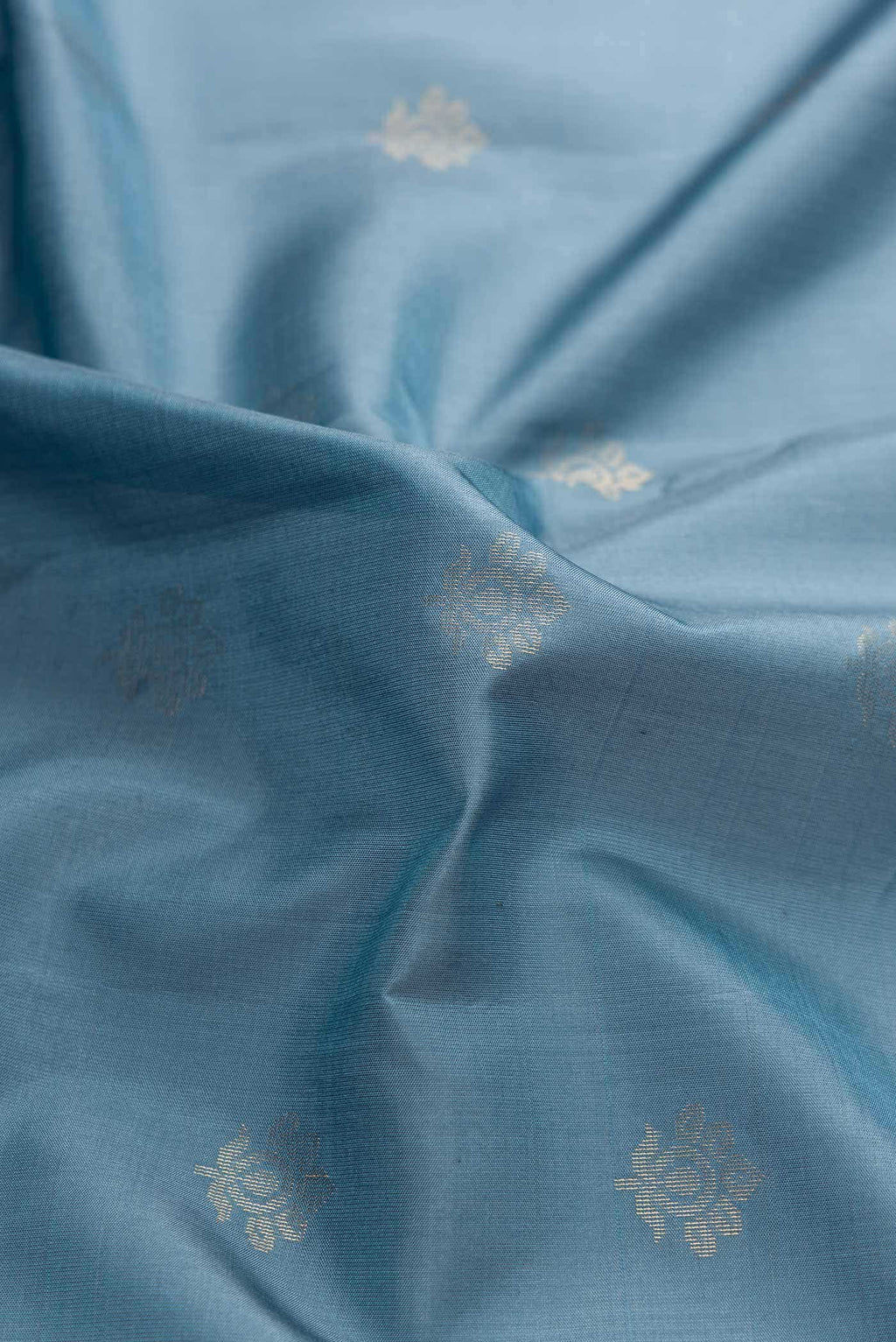 Grey Dual Tone Soft Silk Saree