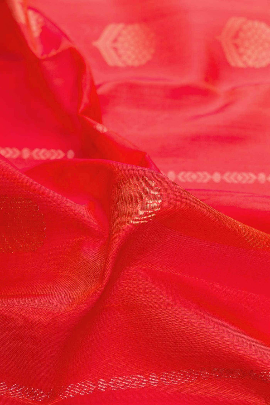 Orange Dual Tone Soft Silk Saree