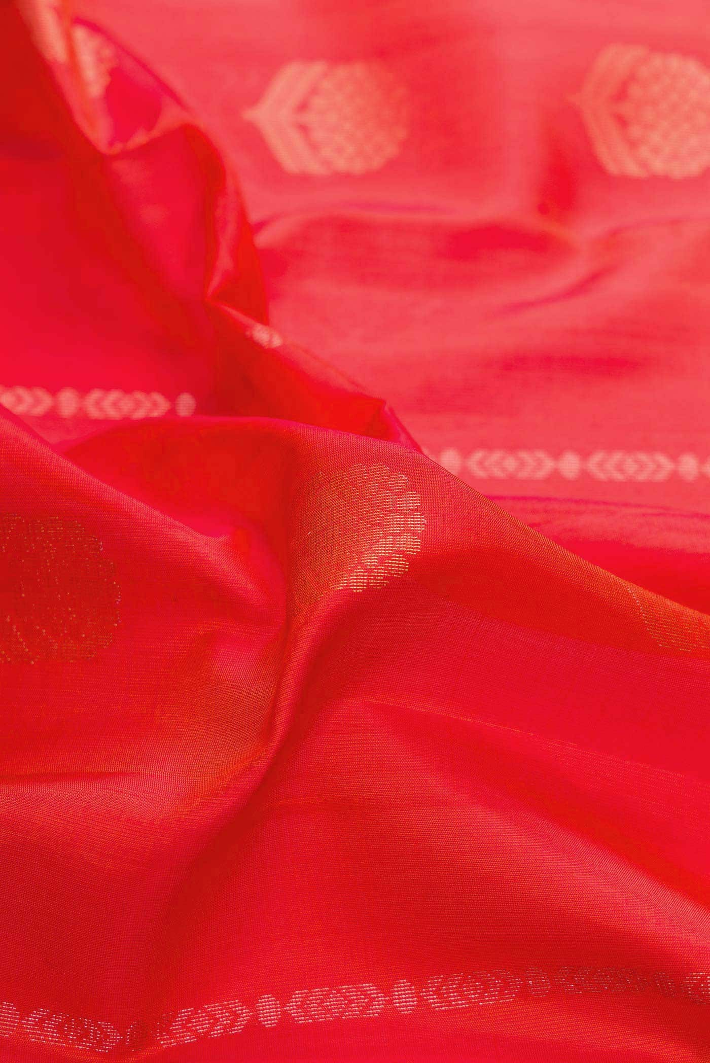 Orange Dual Tone Soft Silk Saree