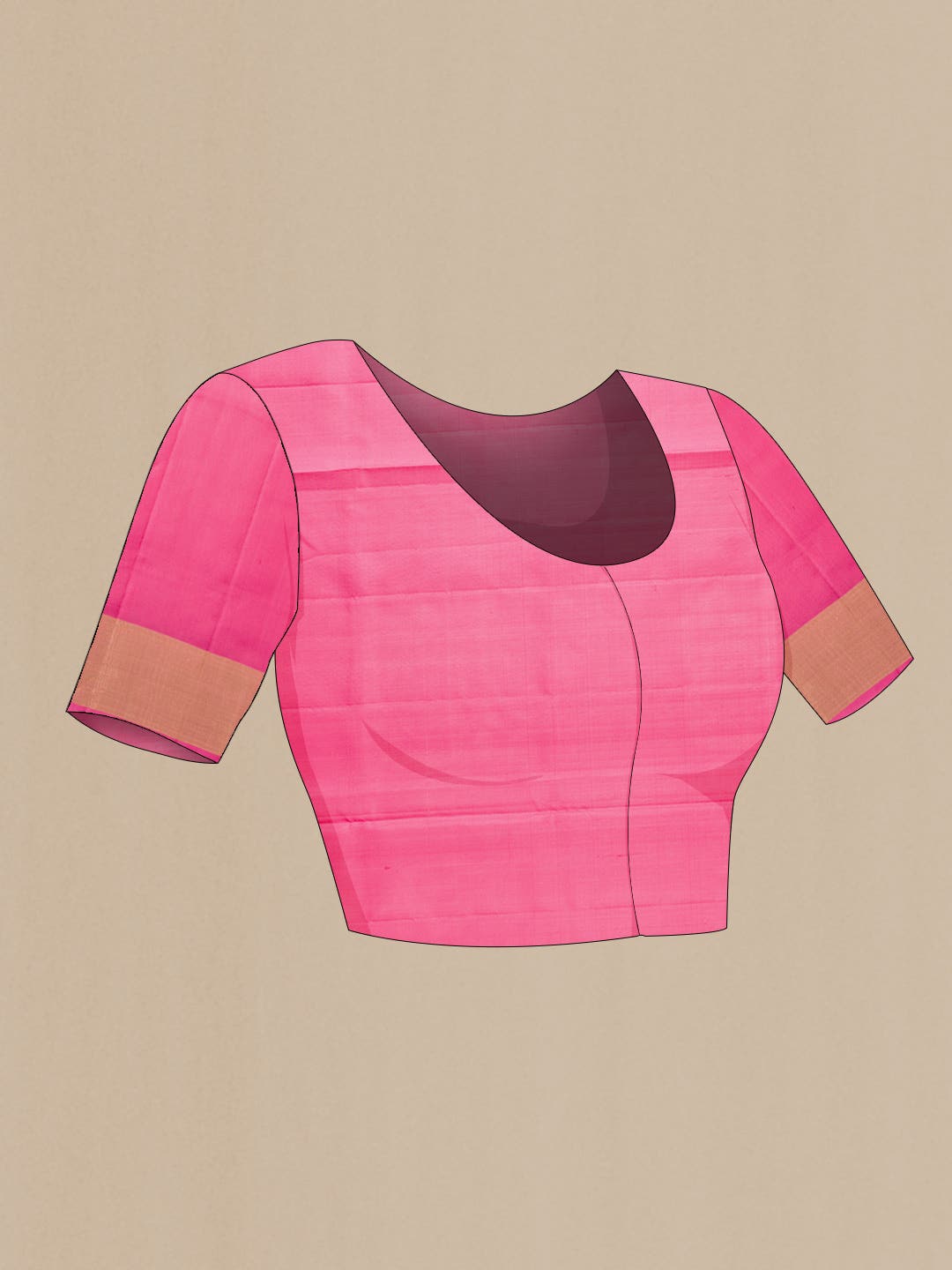 Sandal Dual Tone Soft Silk Saree