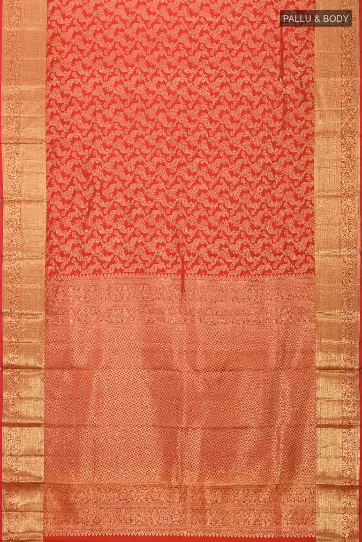 Red Kanchipuram Silk Saree