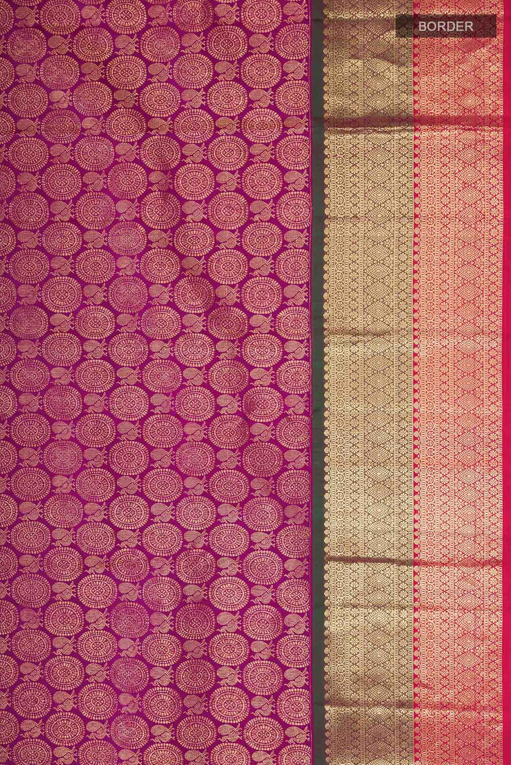 Purple Kanchipuram Silk Saree