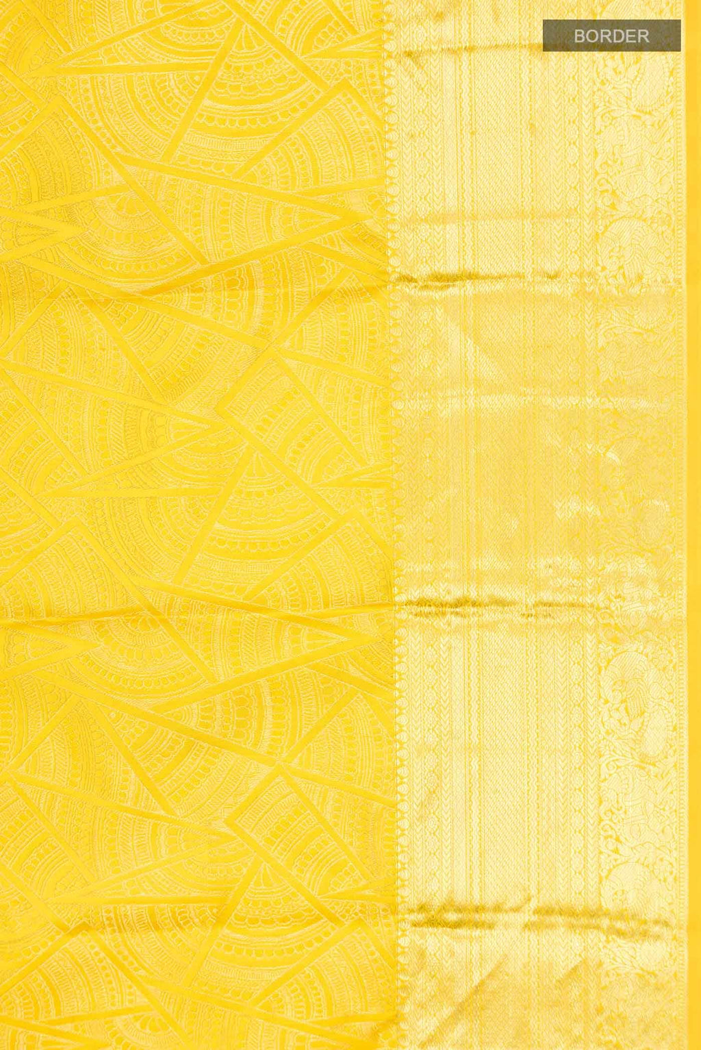 Yellow Kanchipuram Silk Saree