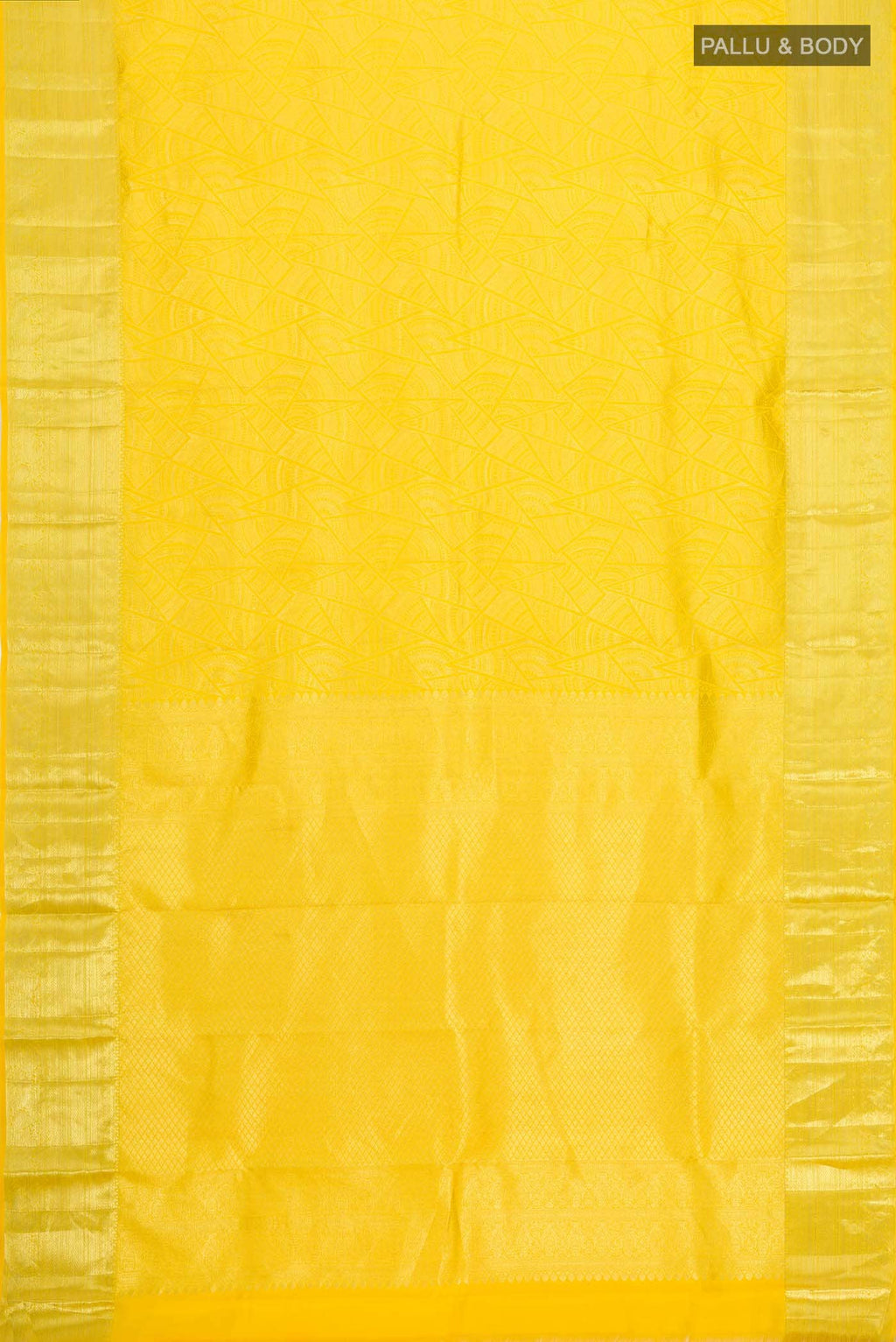 Yellow Kanchipuram Silk Saree