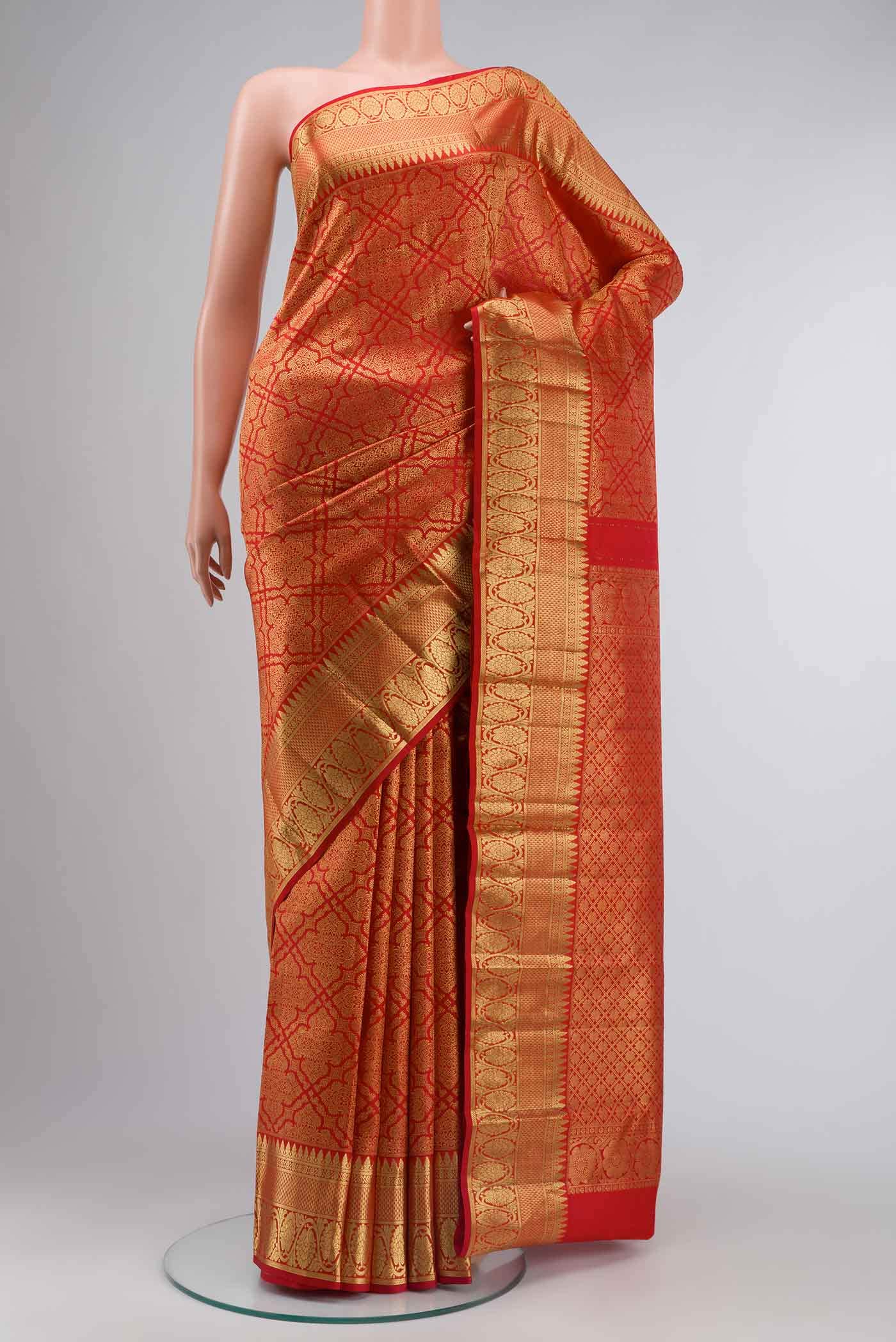 Red Kanchipuram Silk Saree