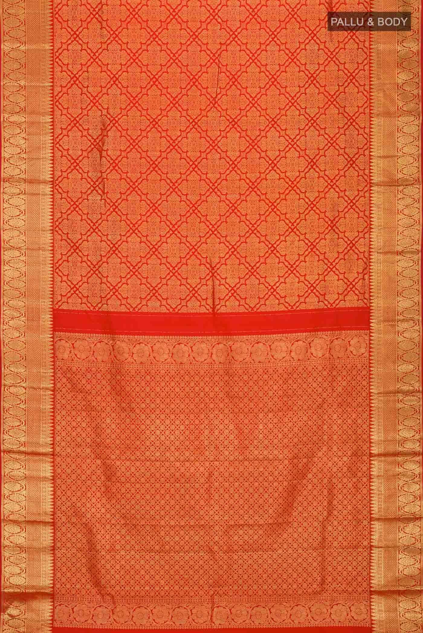 Red Kanchipuram Silk Saree