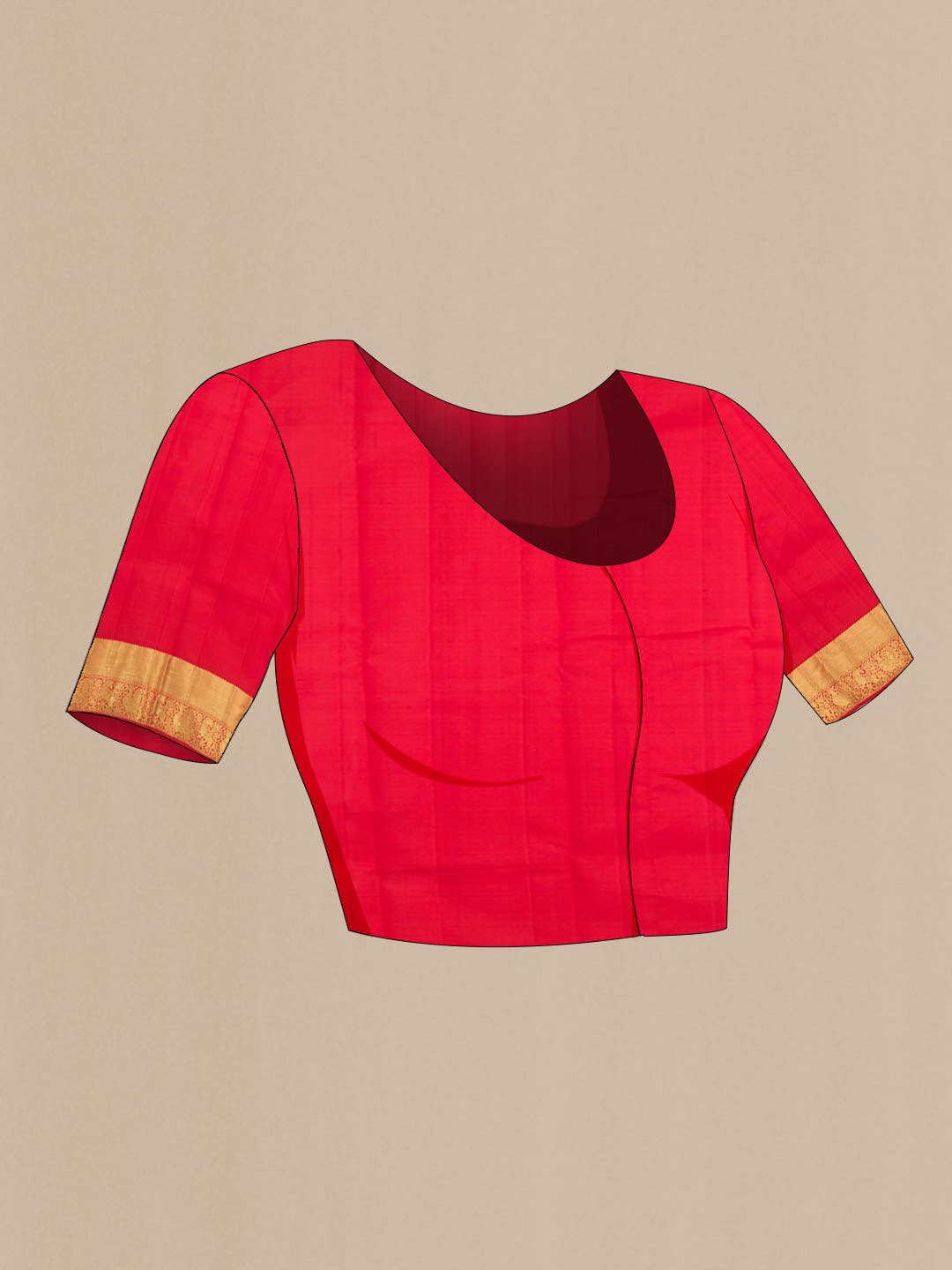 Red Kanchipuram Silk Saree