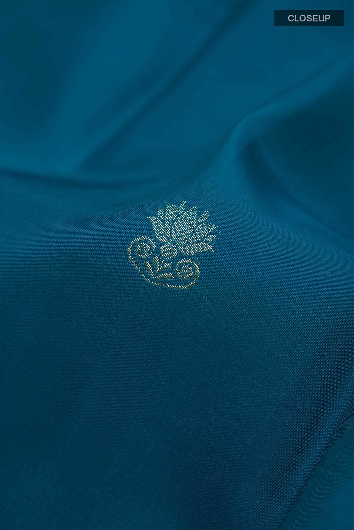 Blue Kanchipuram Silk Saree