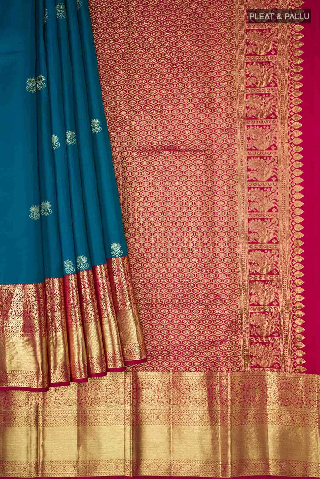 Blue Kanchipuram Silk Saree
