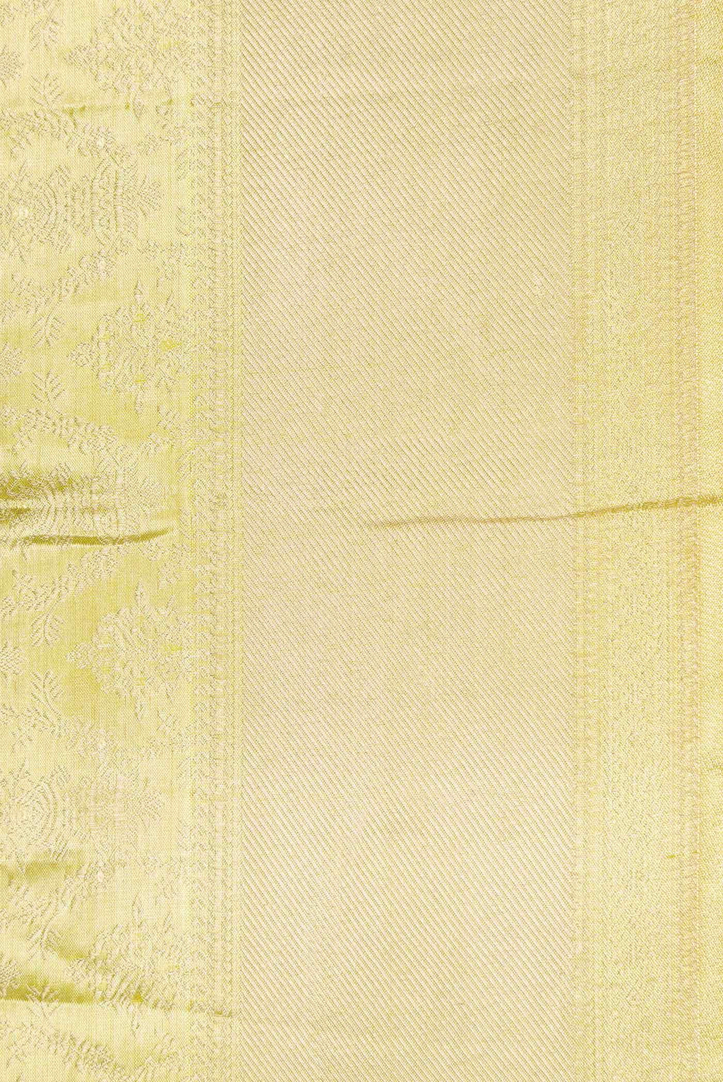 Gold Dual Tone Kanchipuram Tissue Silk Saree