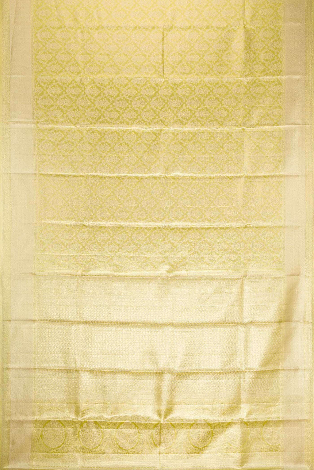 Gold Dual Tone Kanchipuram Tissue Silk Saree