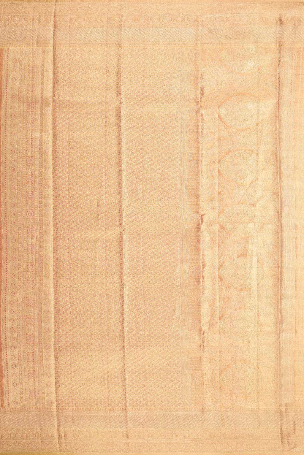 Pink Dual Tone Kanchipuram Tissue Silk Saree