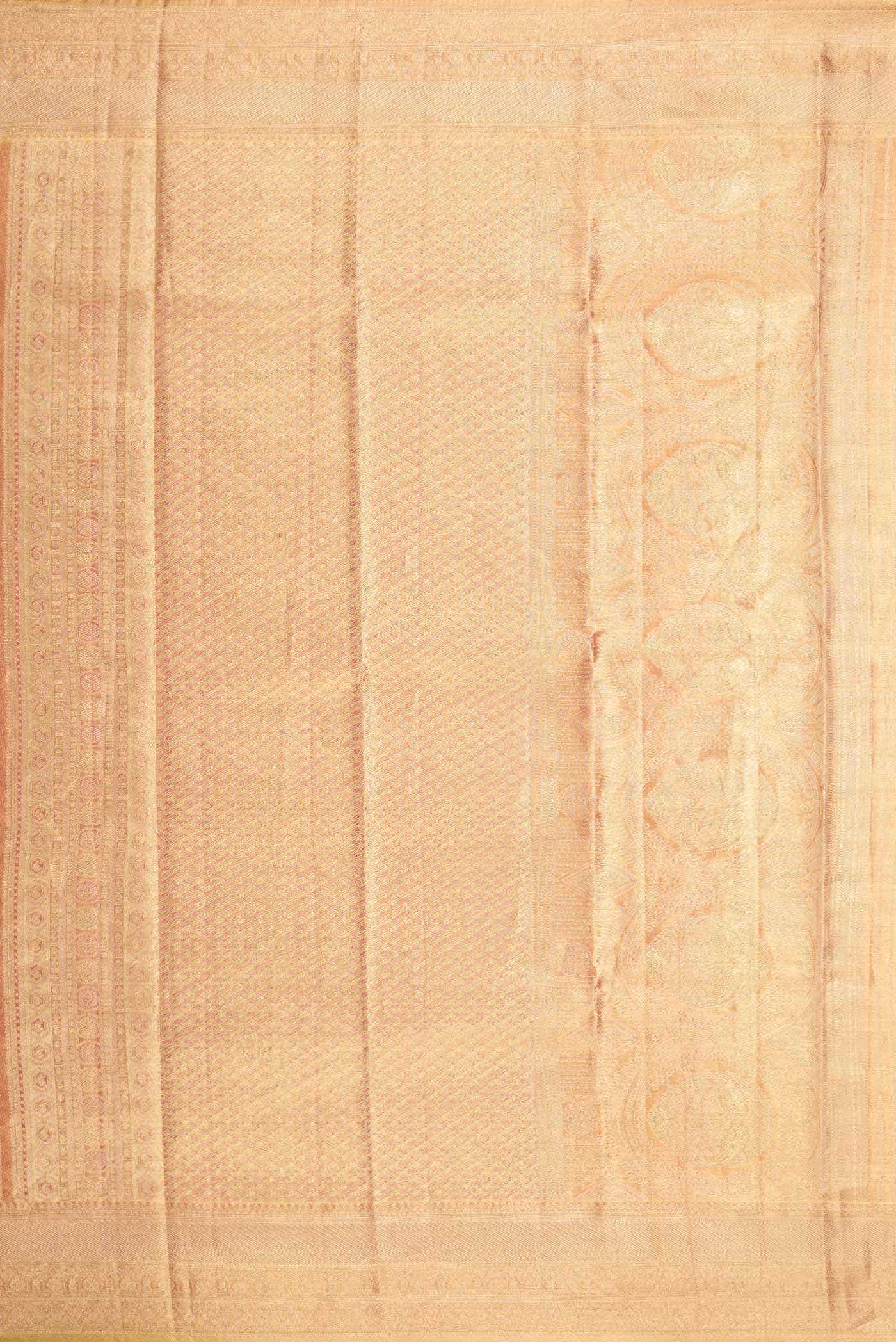 Pink Dual Tone Kanchipuram Tissue Silk Saree