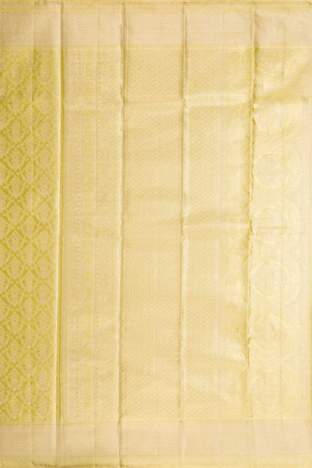 Gold Dual Tone Kanchipuram Tissue Silk Saree