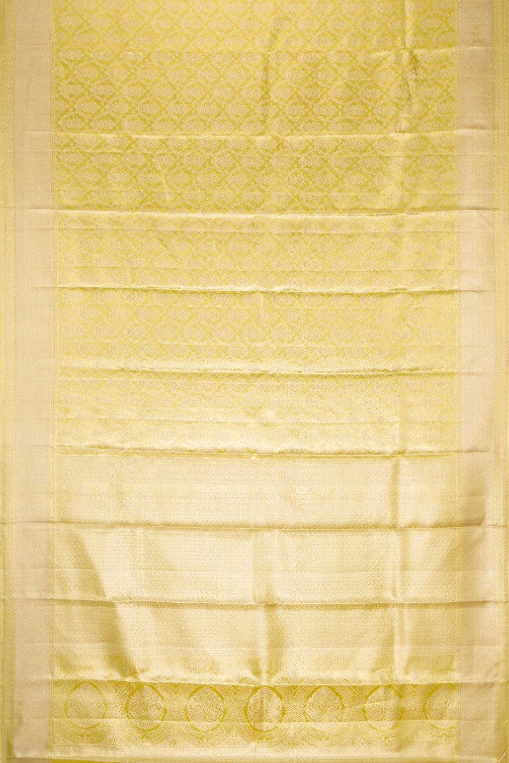 Gold Dual Tone Kanchipuram Tissue Silk Saree