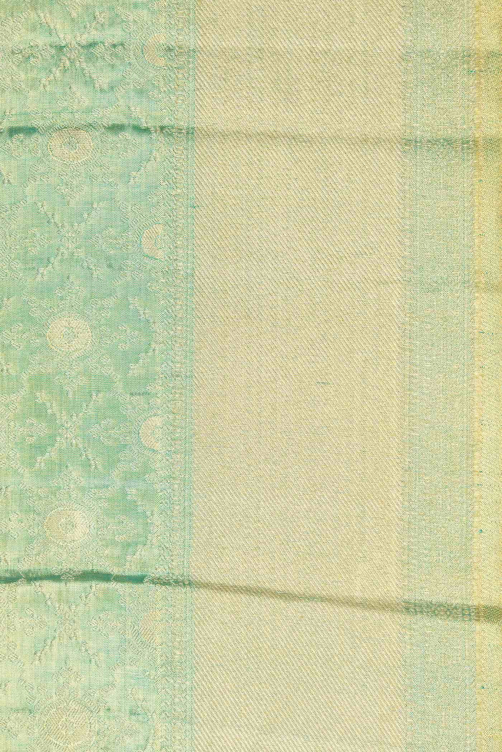 Green Dual Tone Kanchipuram Tissue Silk Saree