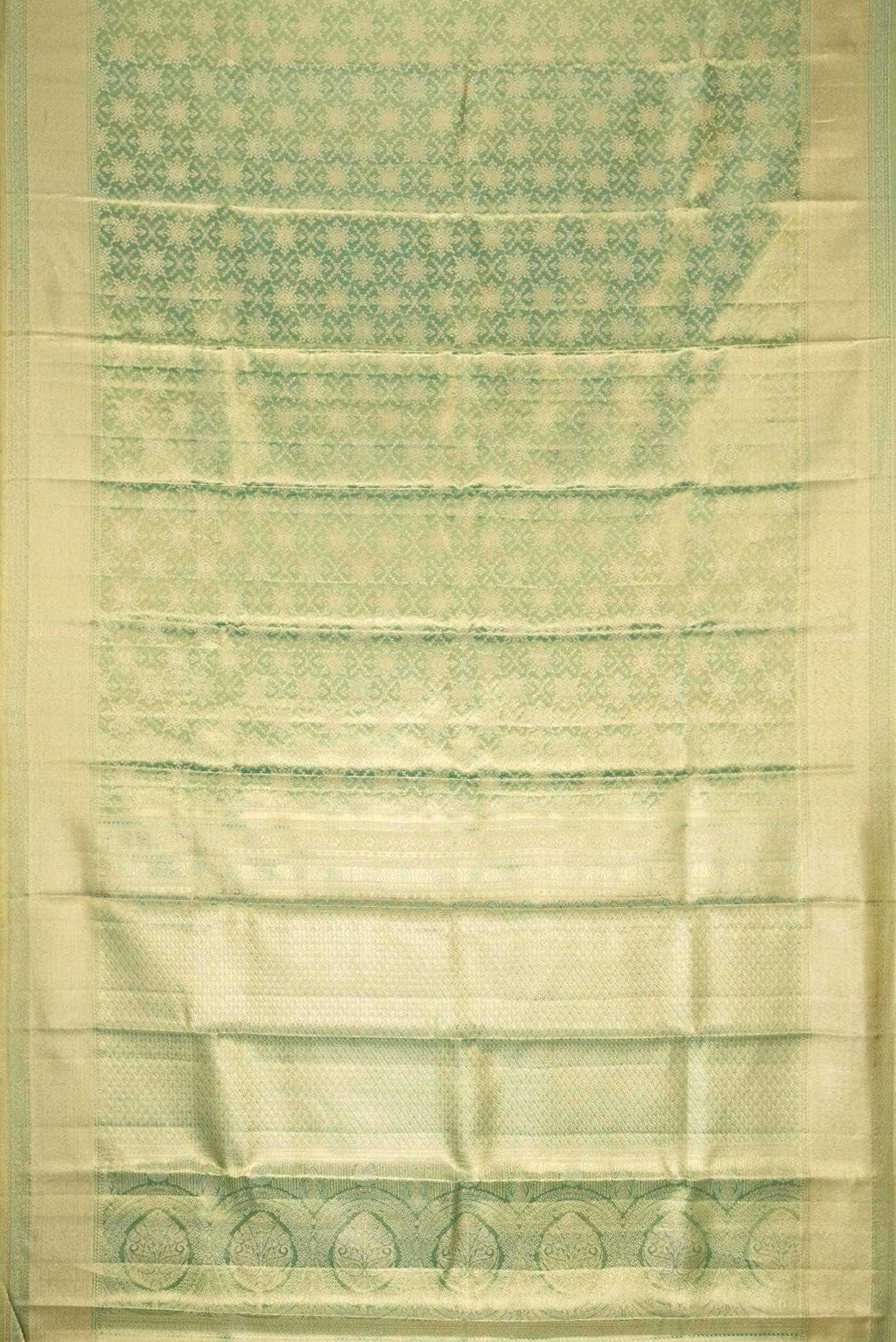 Green Dual Tone Kanchipuram Tissue Silk Saree