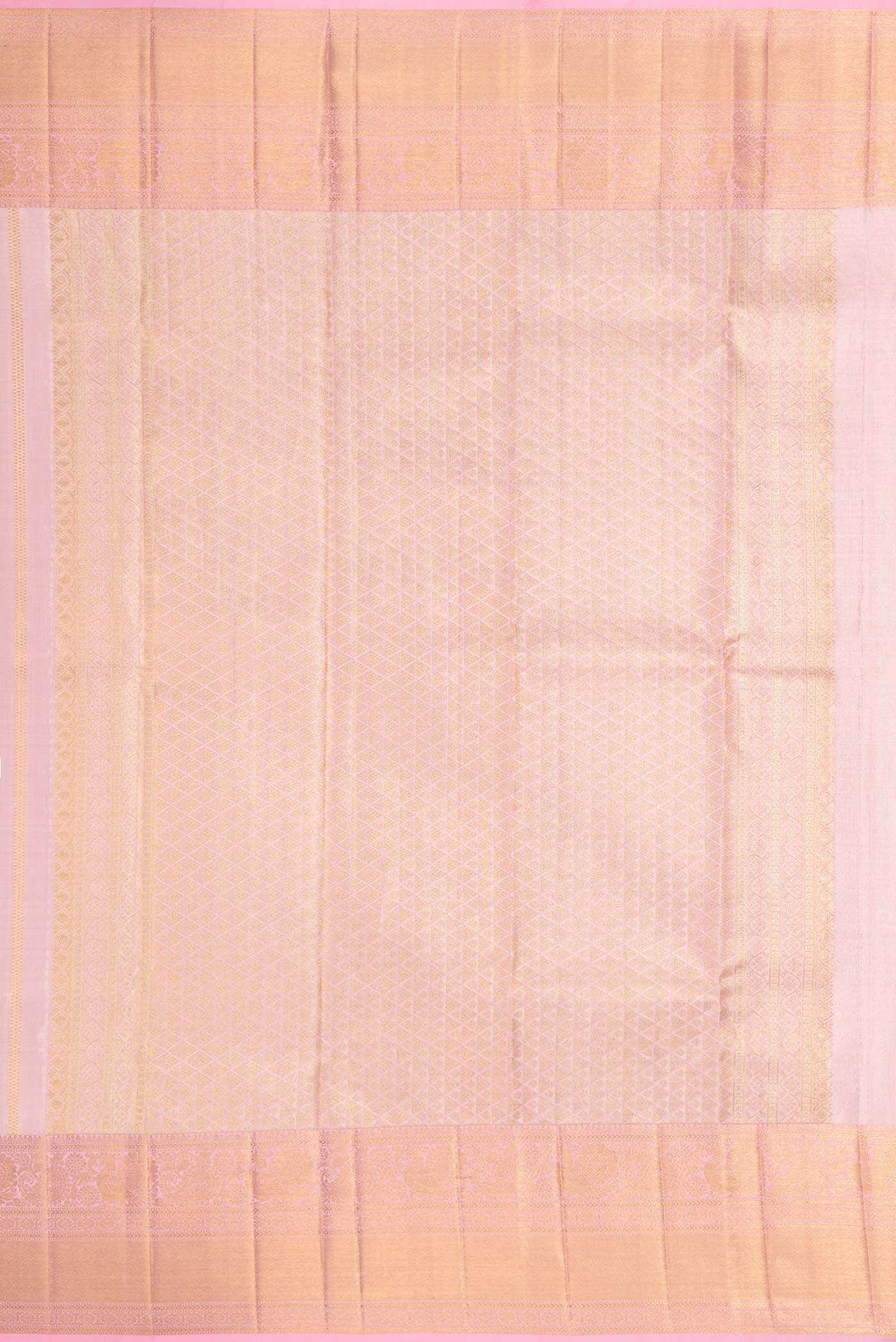 Silver Dual Tone Kanchipuram Tissue Silk Saree