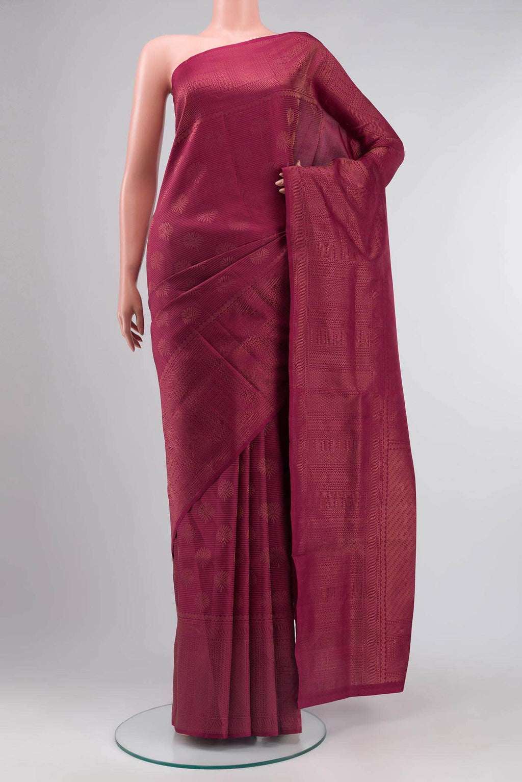 Maroon Soft Silk Saree